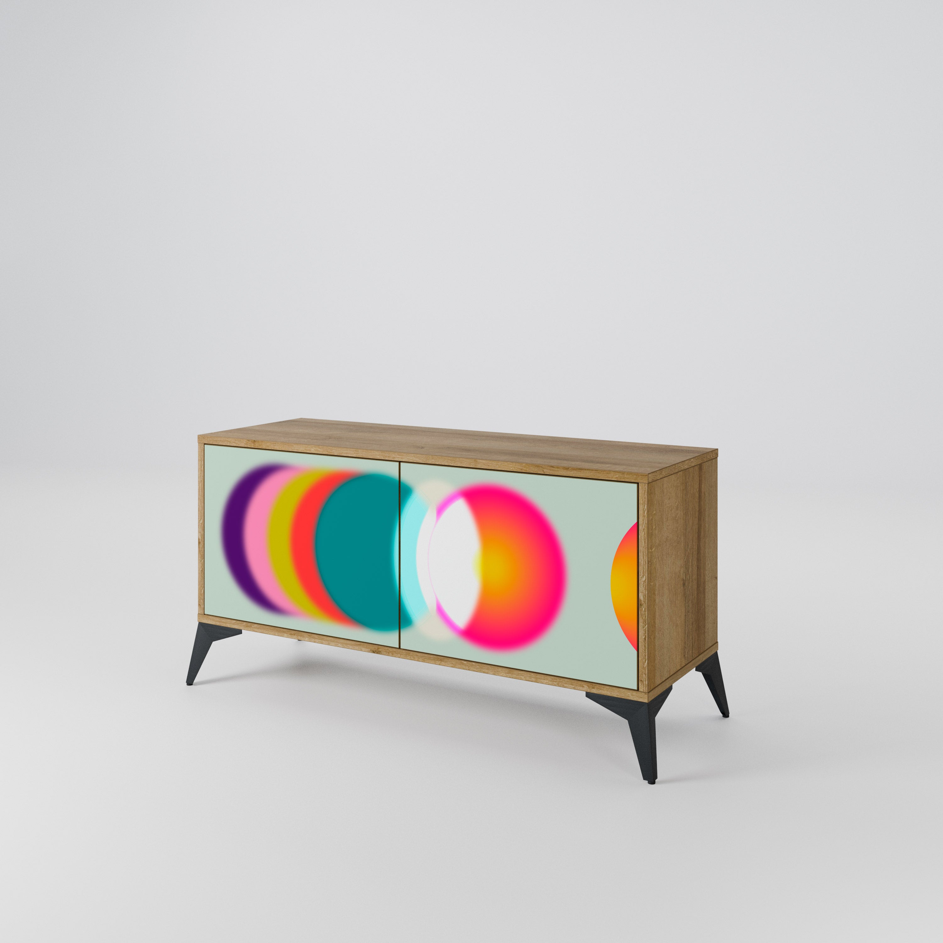 SYMPHONY OF COLORS Kompaktowa szafka RTV 2-drzwiowa