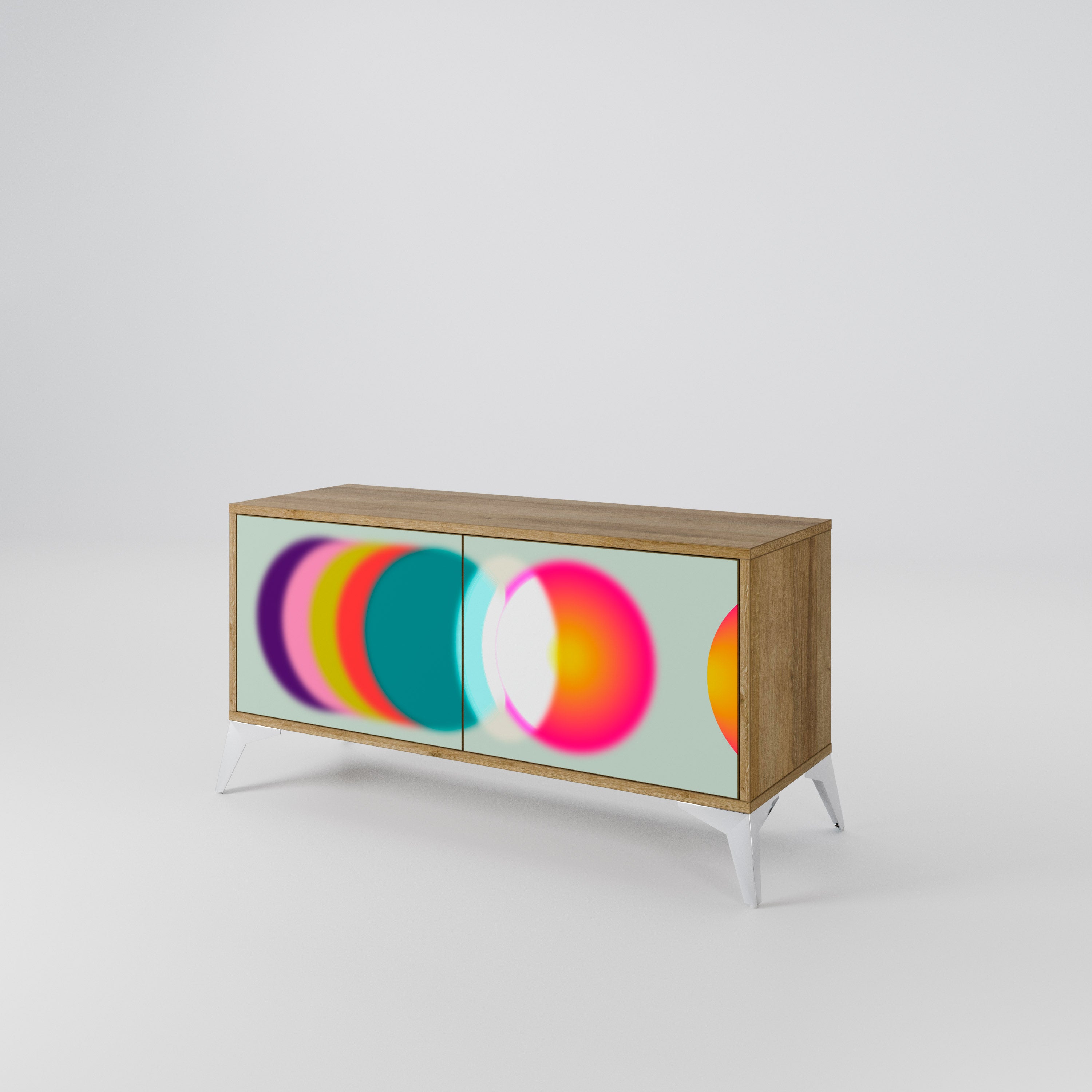 SYMPHONY OF COLORS Kompaktowa szafka RTV 2-drzwiowa