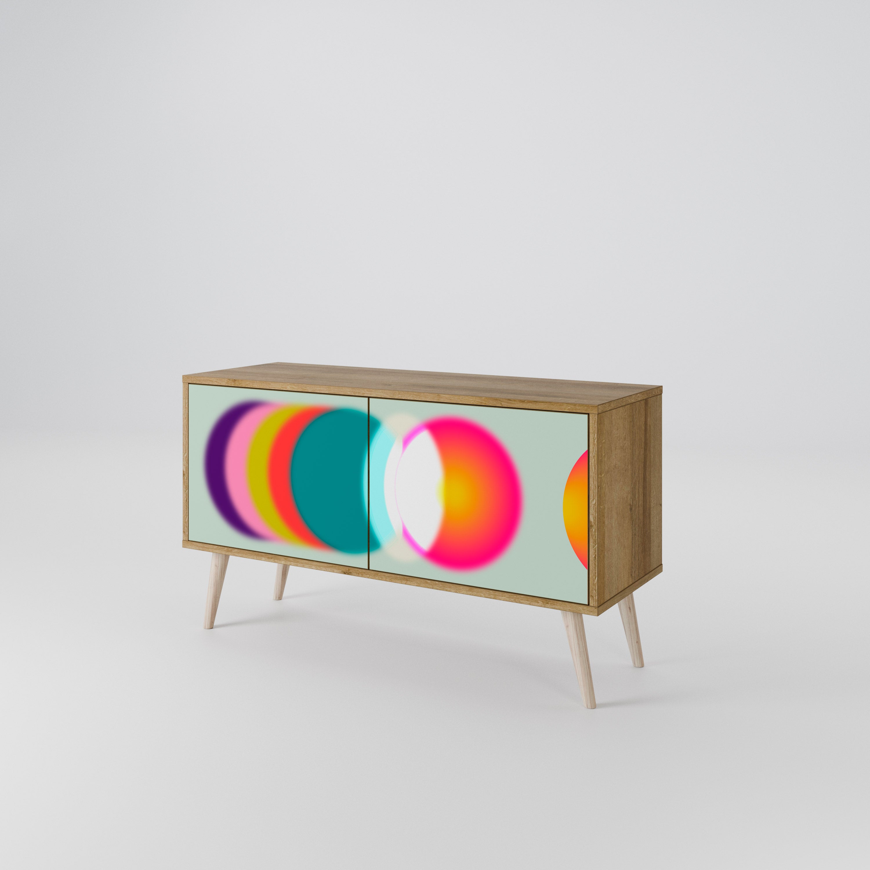 SYMPHONY OF COLORS Kompaktowa szafka RTV 2-drzwiowa