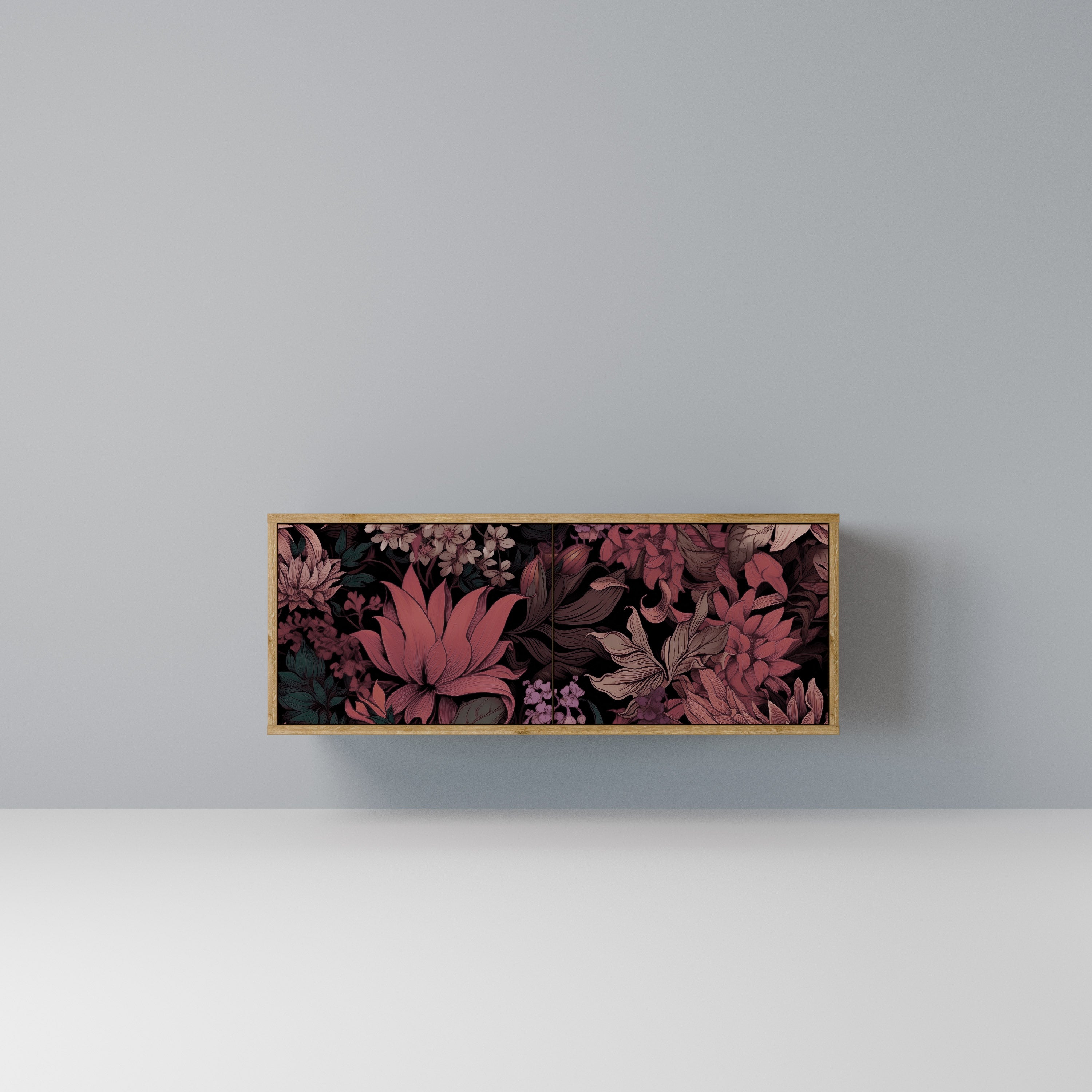 FLORAL WHISPER Kompaktowa szafka RTV 2-drzwiowa