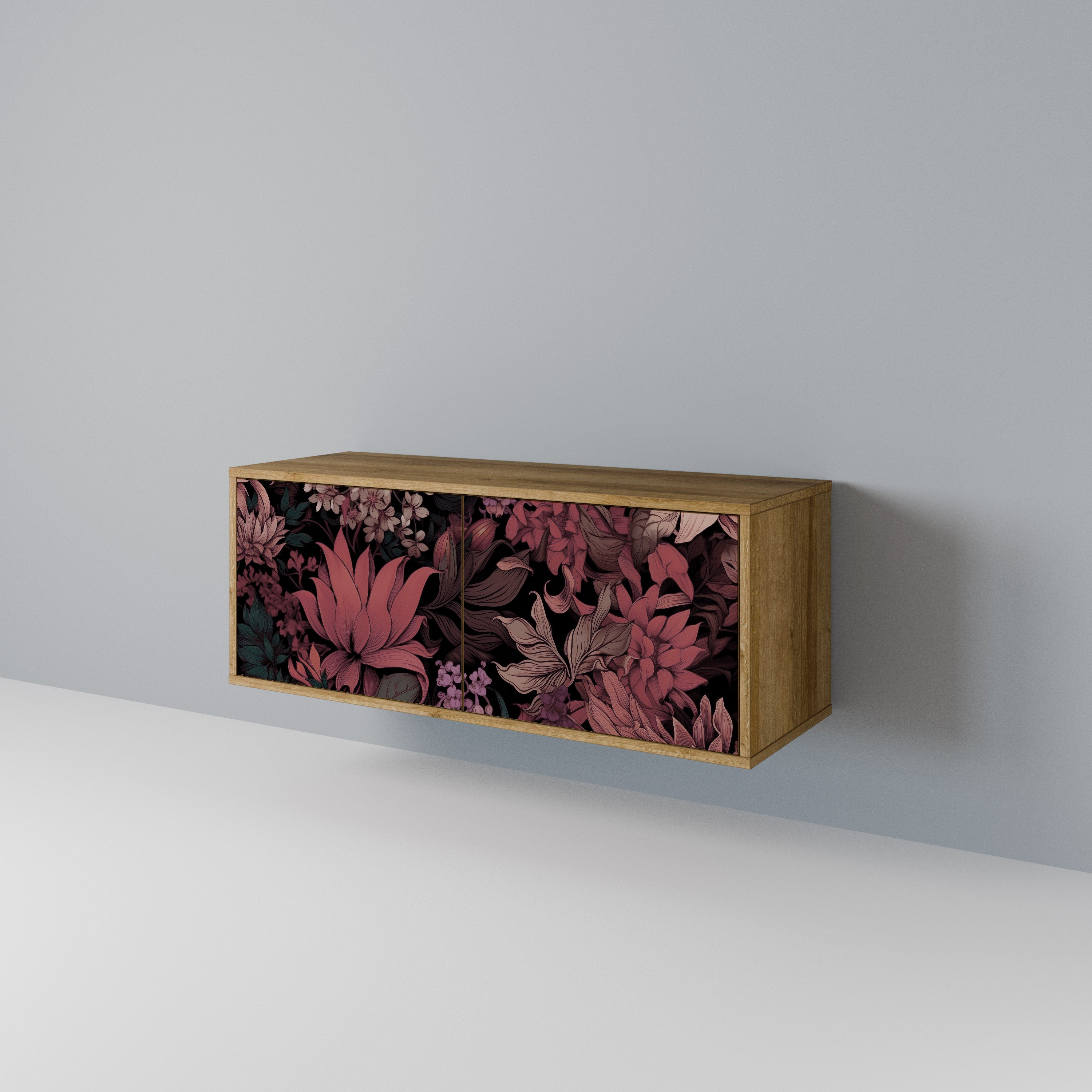 FLORAL WHISPER Kompaktowa szafka RTV 2-drzwiowa