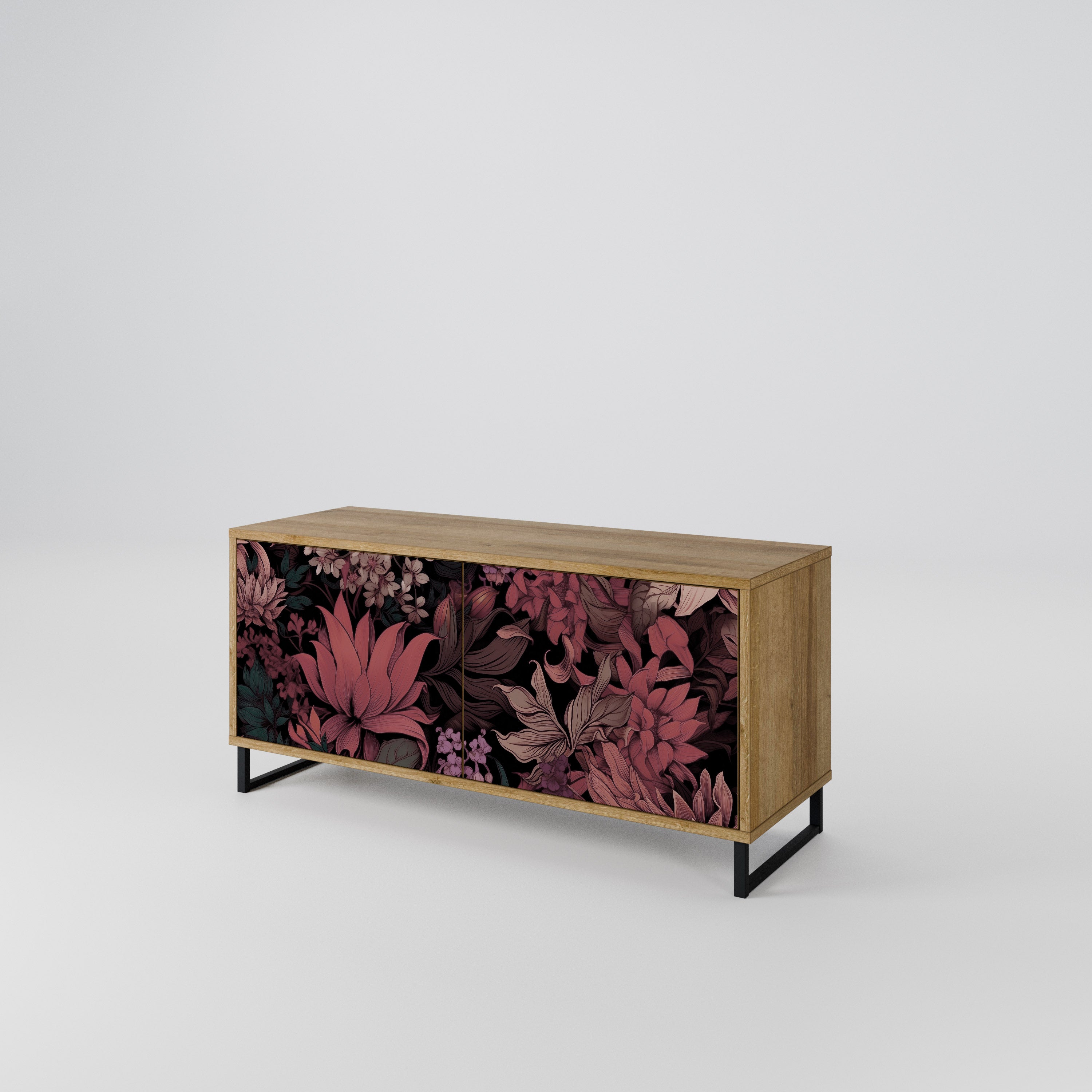 FLORAL WHISPER Kompaktowa szafka RTV 2-drzwiowa