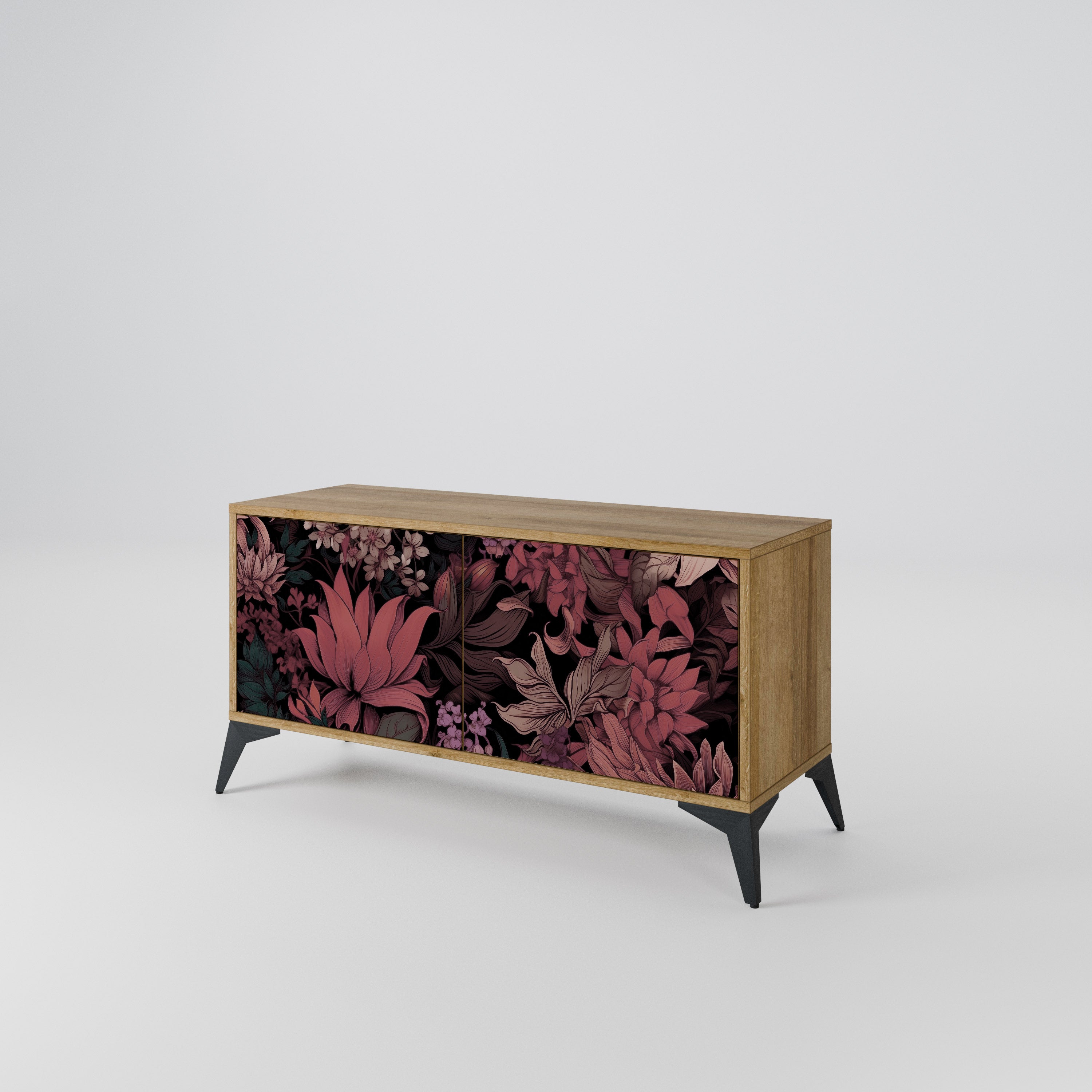 FLORAL WHISPER Kompaktowa szafka RTV 2-drzwiowa