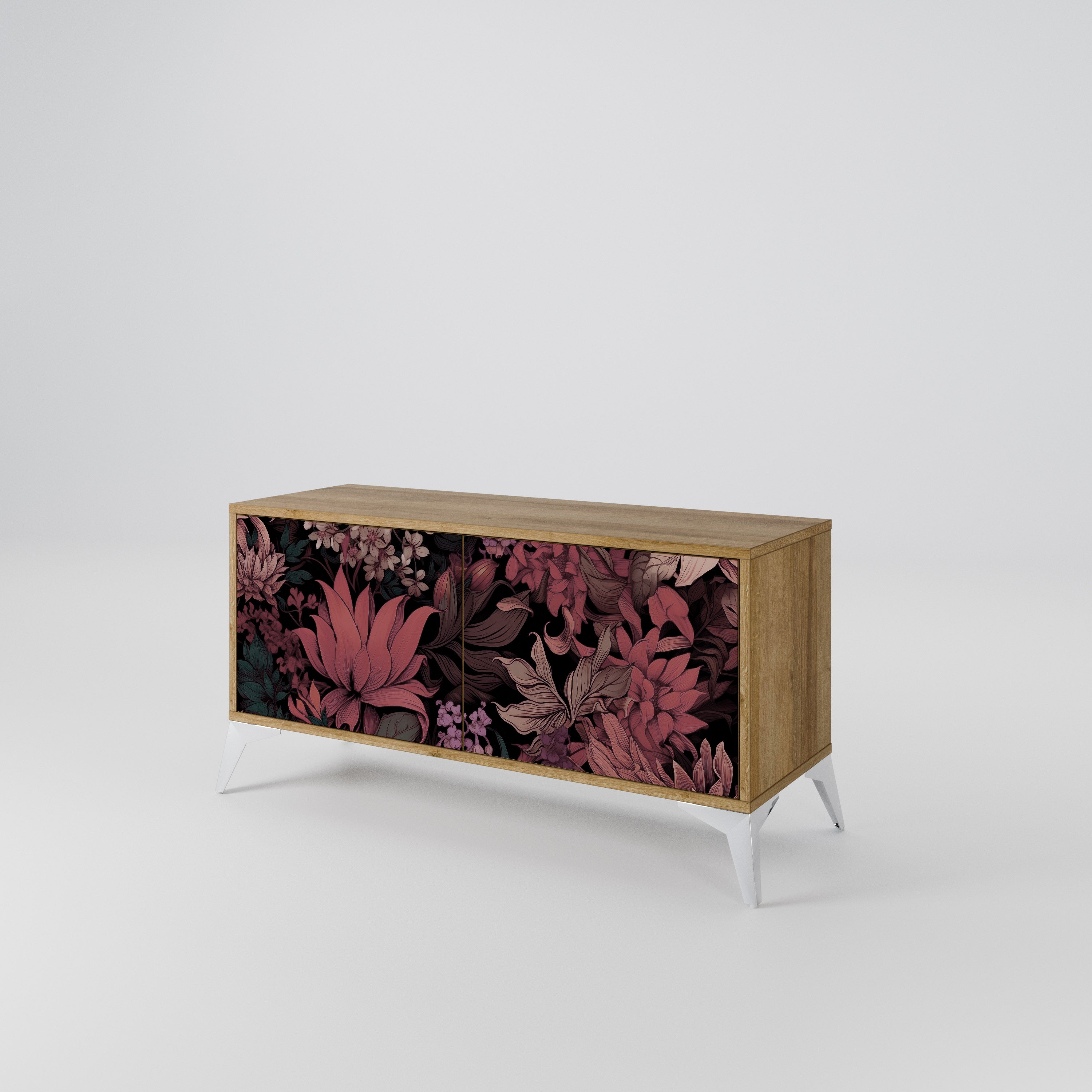 FLORAL WHISPER Kompaktowa szafka RTV 2-drzwiowa