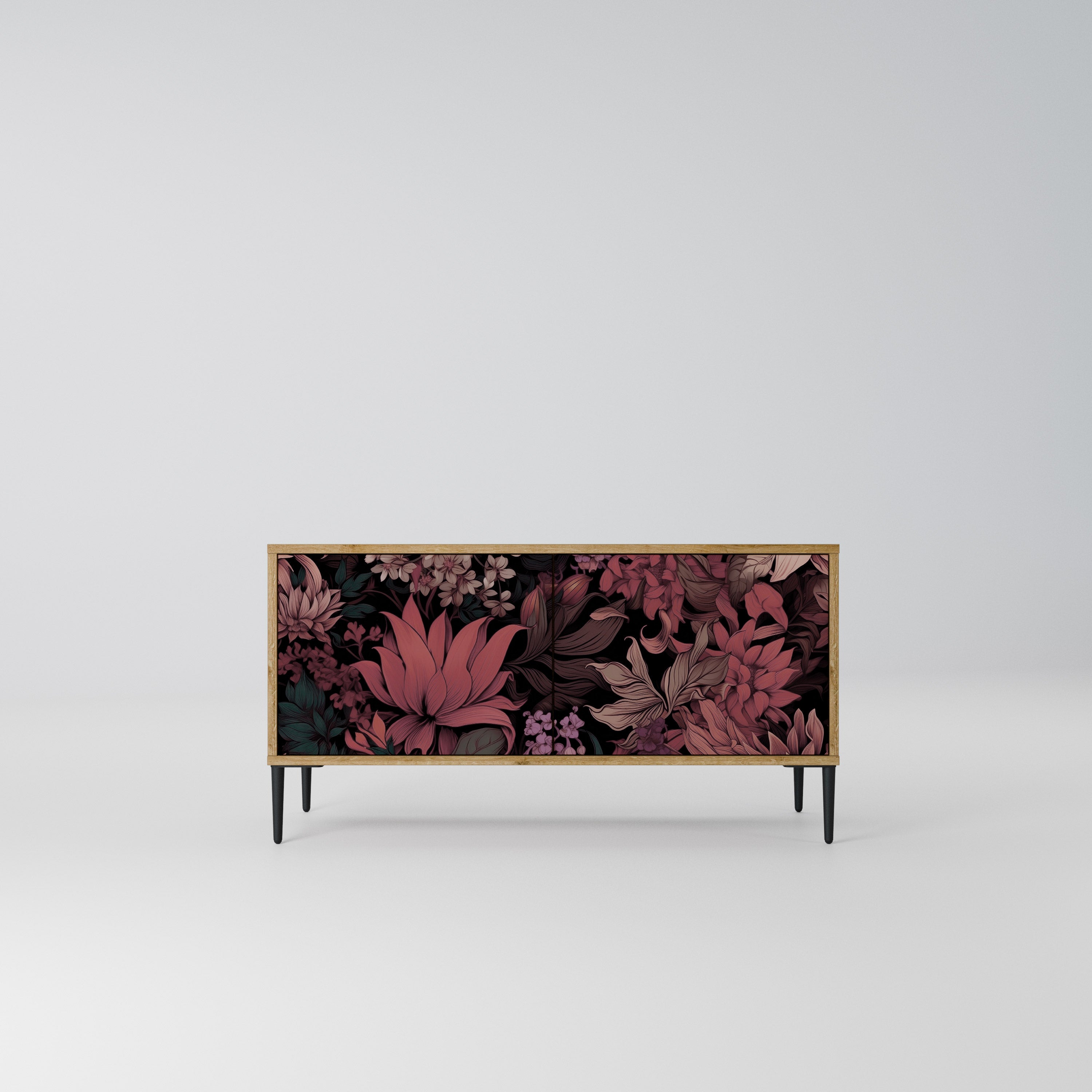 FLORAL WHISPER Kompaktowa szafka RTV 2-drzwiowa