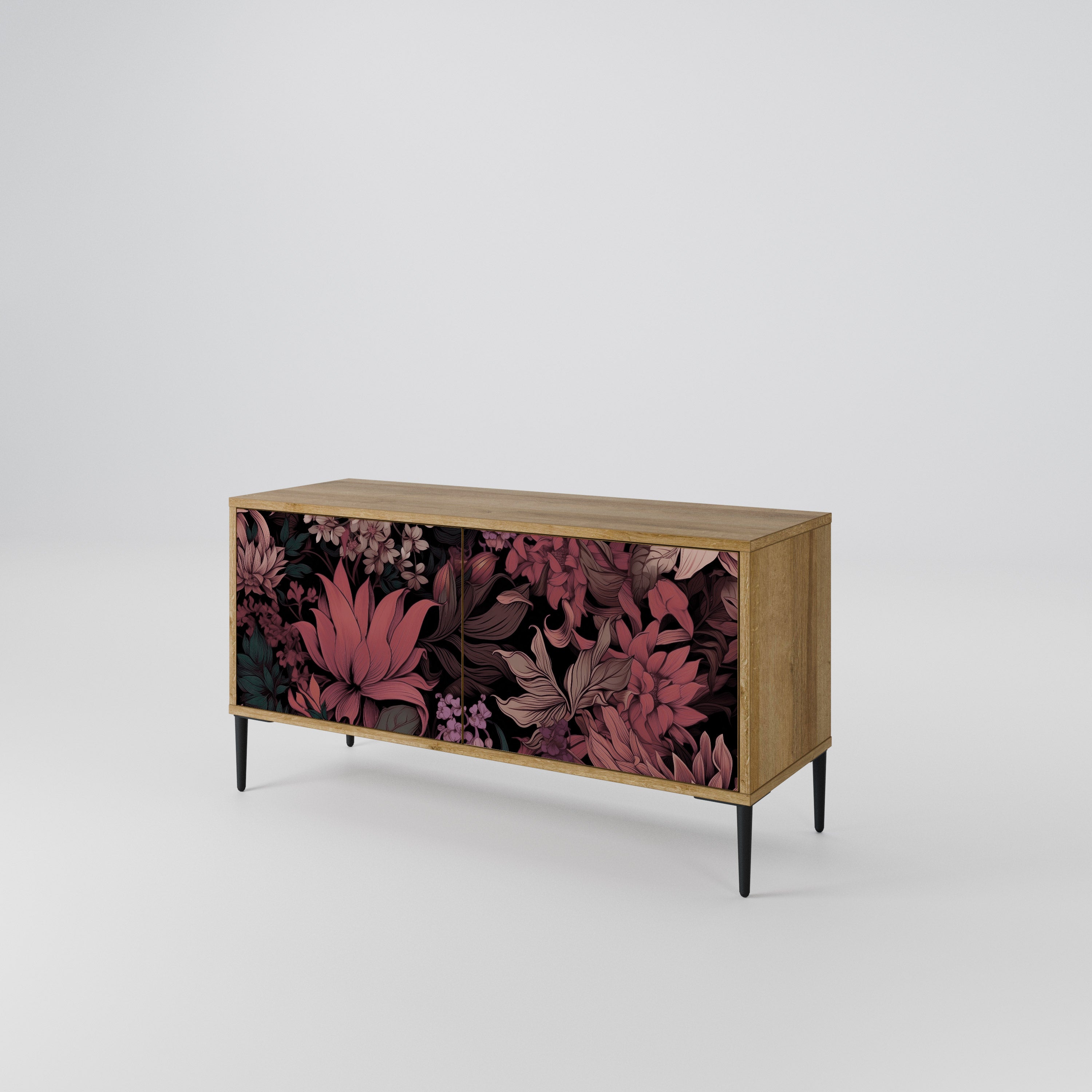 FLORAL WHISPER Kompaktowa szafka RTV 2-drzwiowa