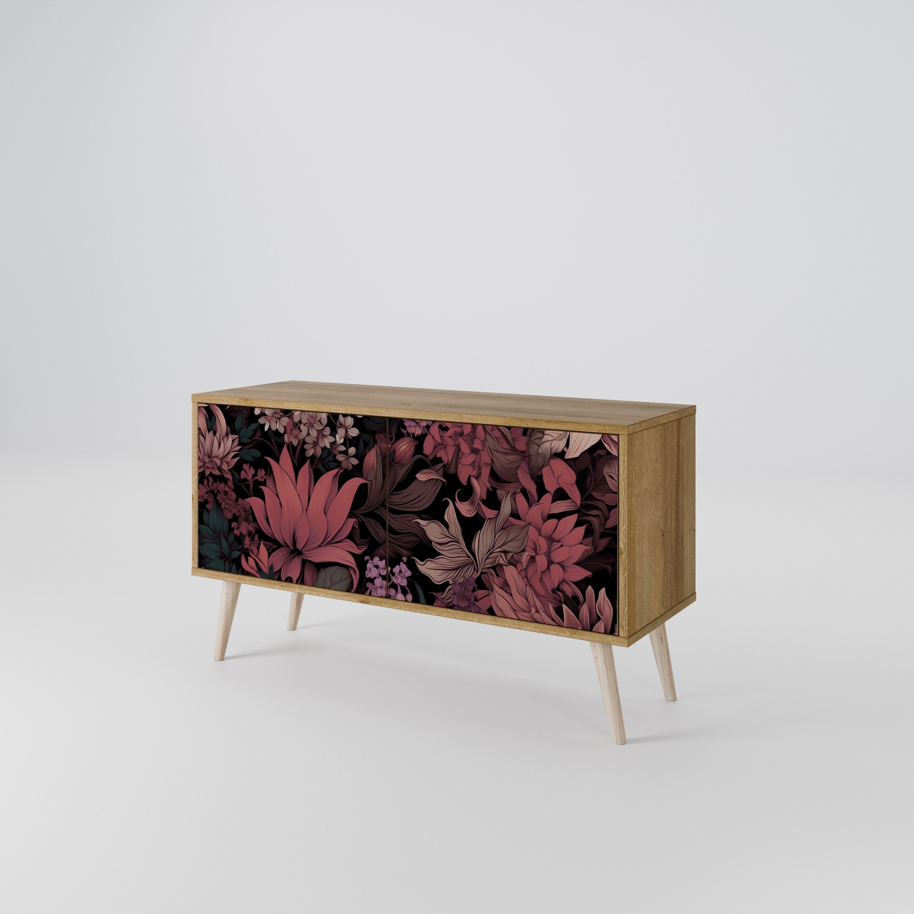 FLORAL WHISPER Kompaktowa szafka RTV 2-drzwiowa