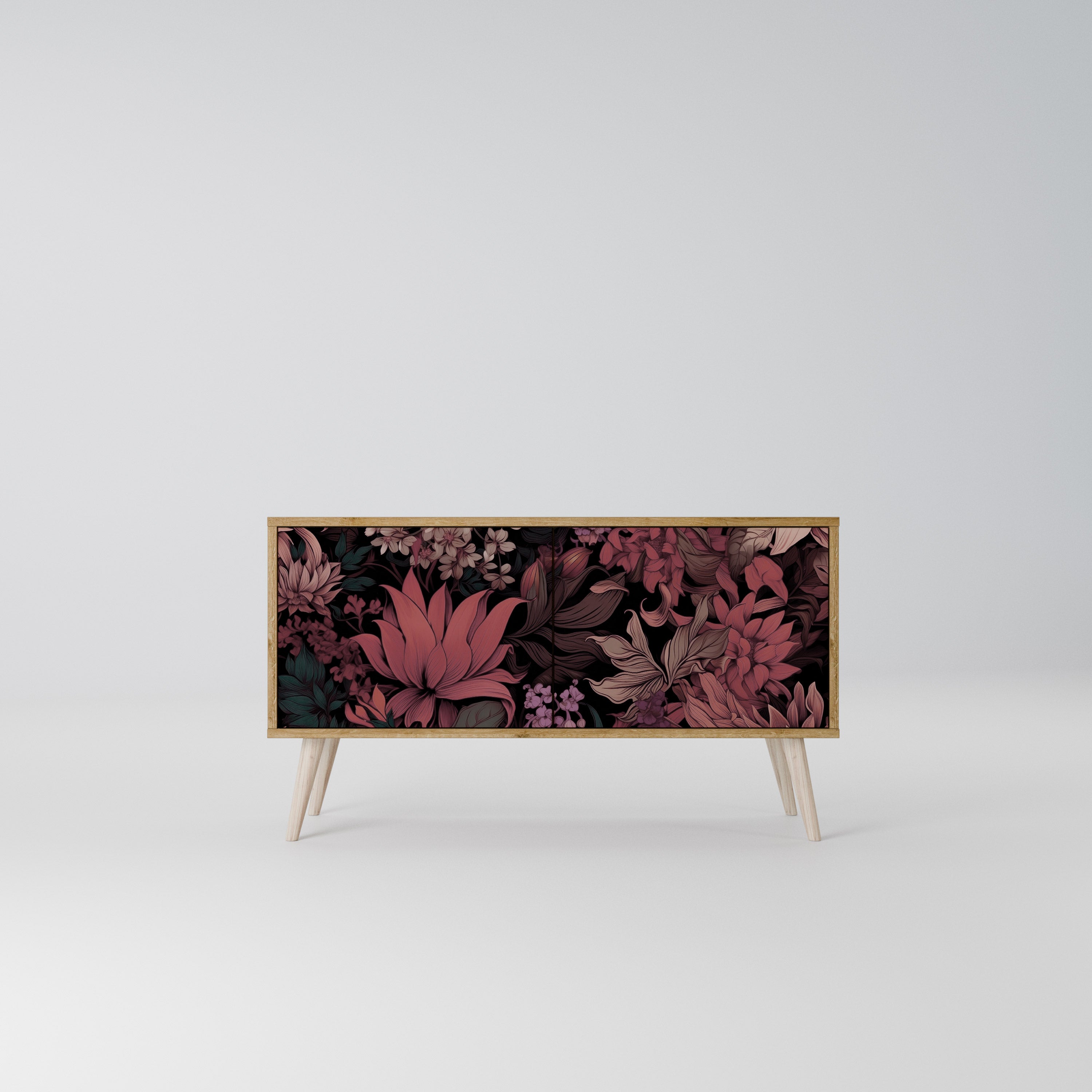 FLORAL WHISPER Kompaktowa szafka RTV 2-drzwiowa