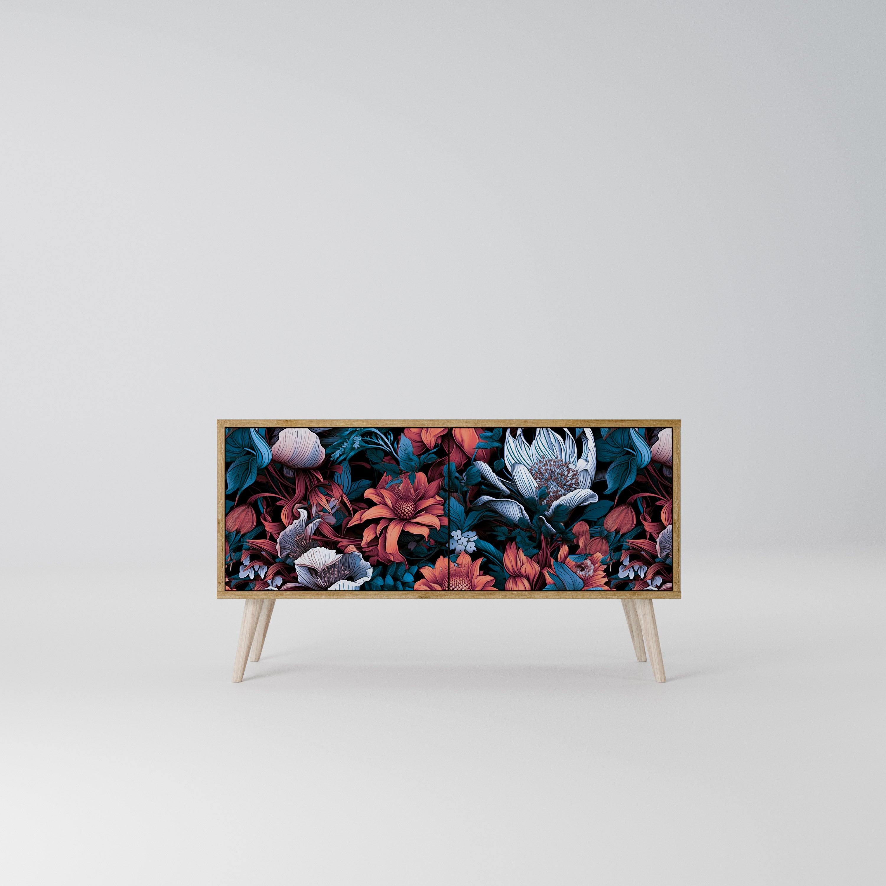 ETHEREAL BLOSSOMS Kompaktowa szafka RTV 2-drzwiowa