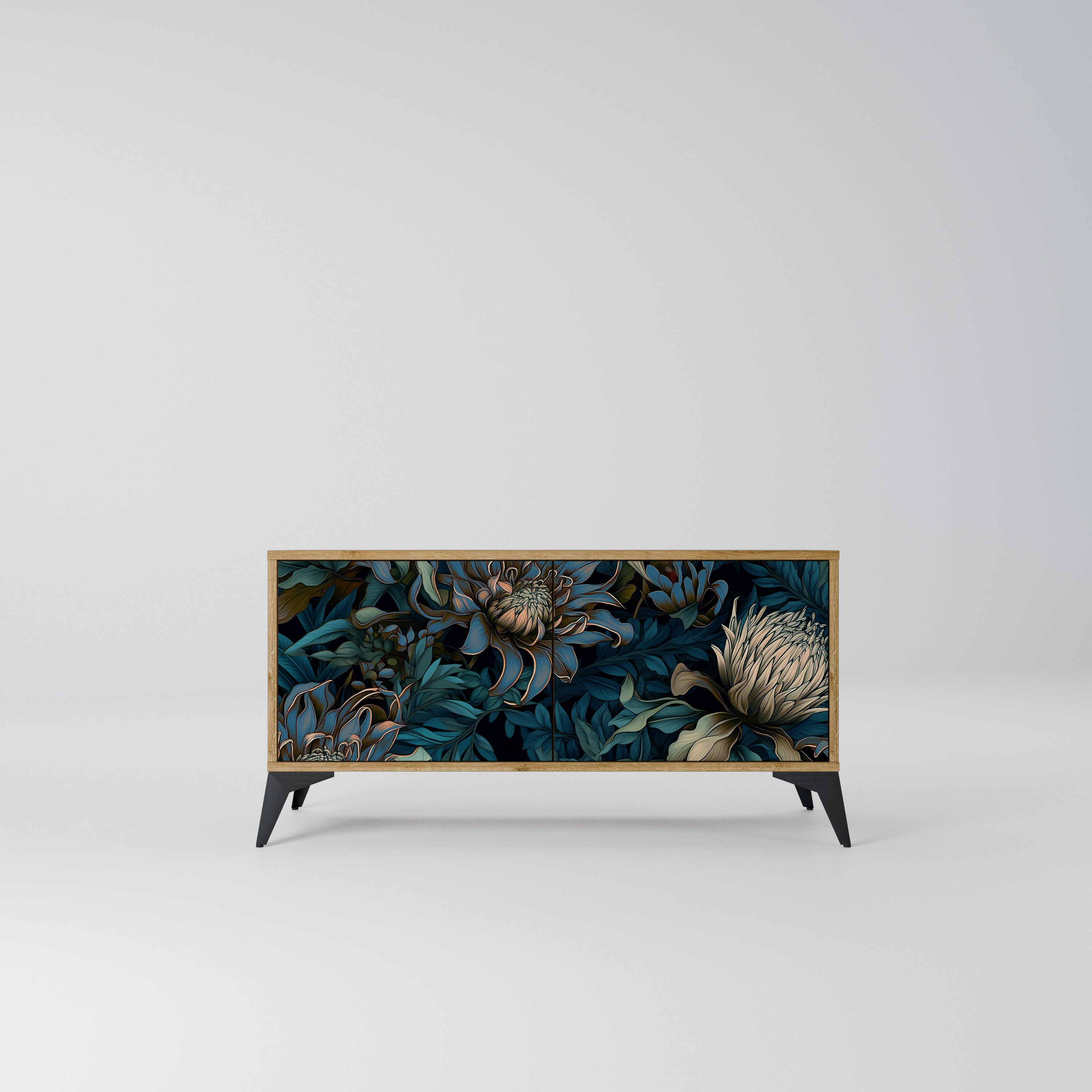 TWILIGHT BLOOM Kompaktowa szafka RTV 2-drzwiowa