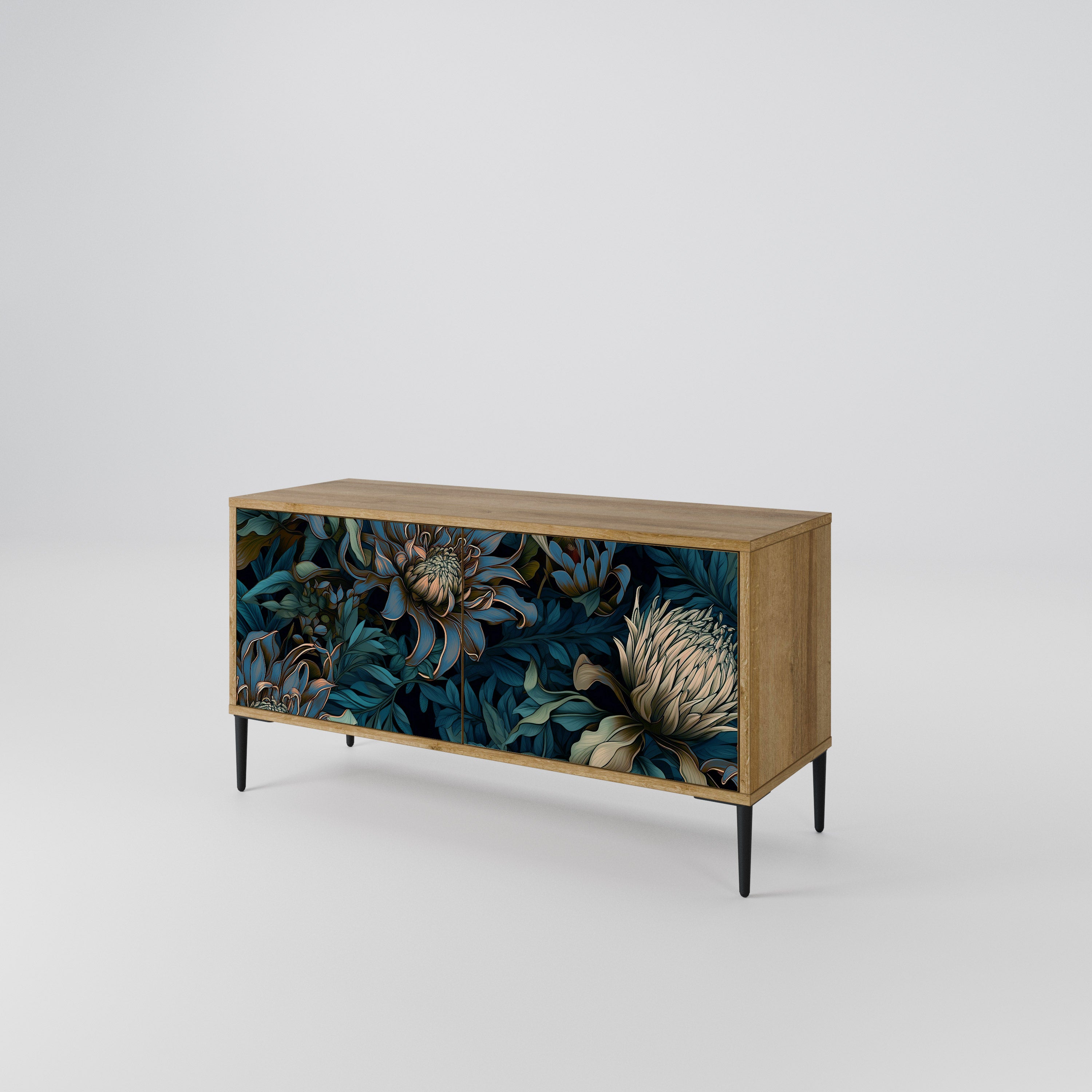TWILIGHT BLOOM Kompaktowa szafka RTV 2-drzwiowa