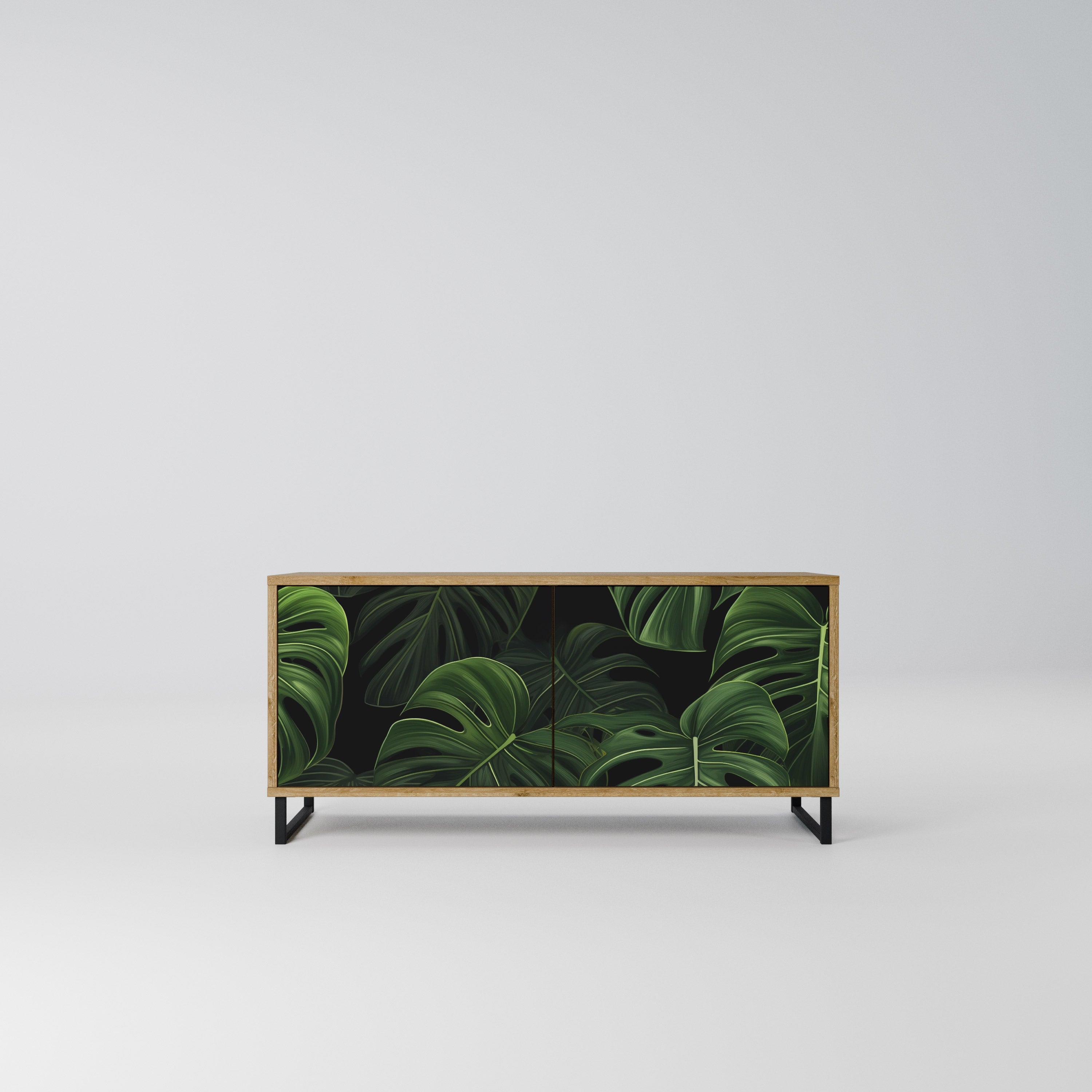 INFINITE MONSTERA Kompaktowa szafka RTV 2-drzwiowa