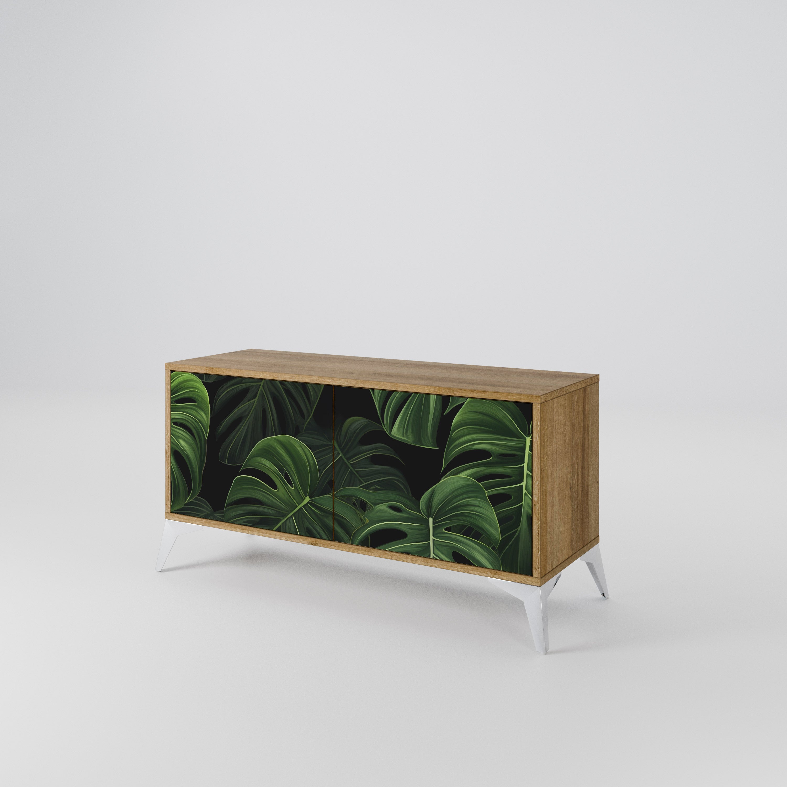 INFINITE MONSTERA Kompaktowa szafka RTV 2-drzwiowa