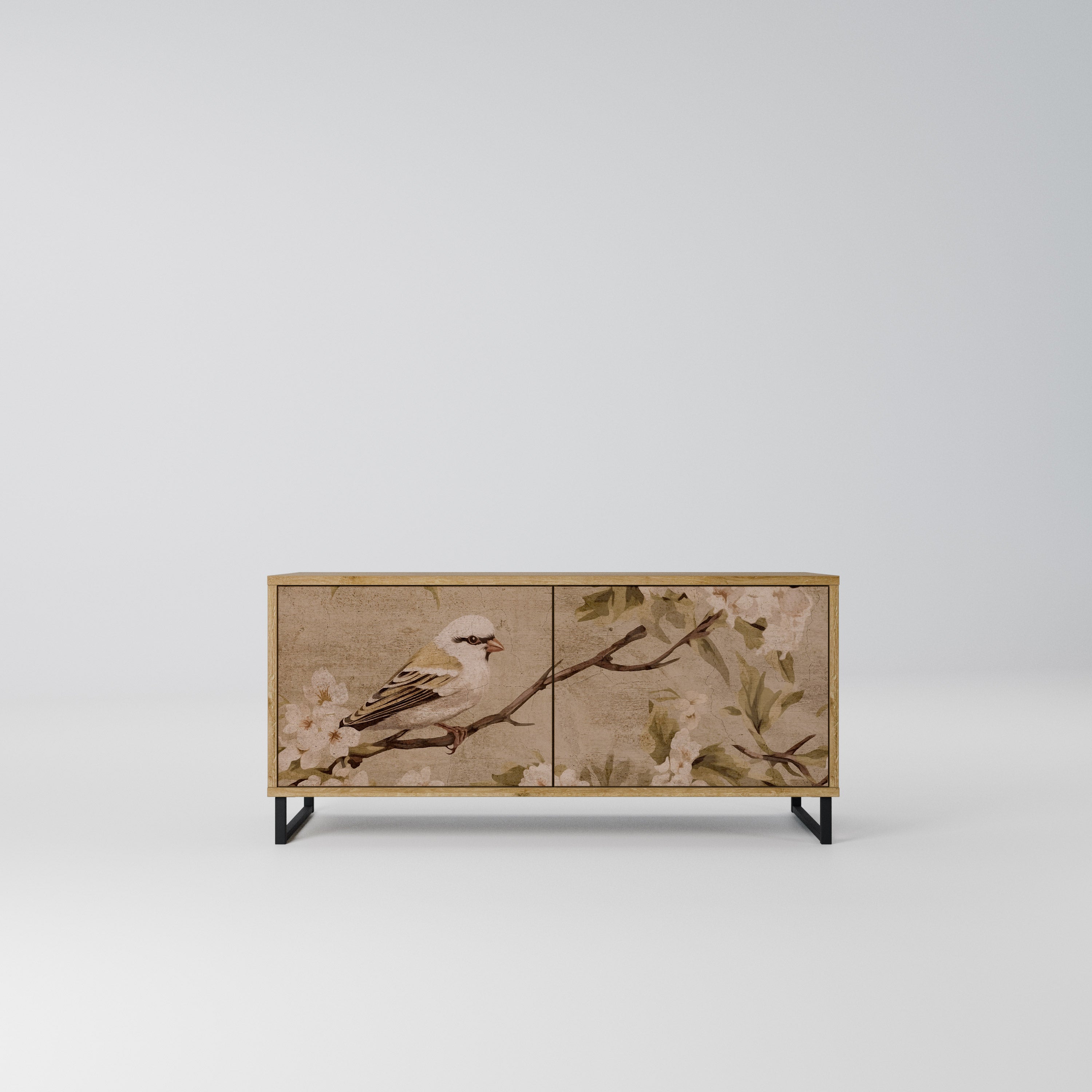 PETAL DISTINGUISH Kompaktowa szafka RTV 2-drzwiowa