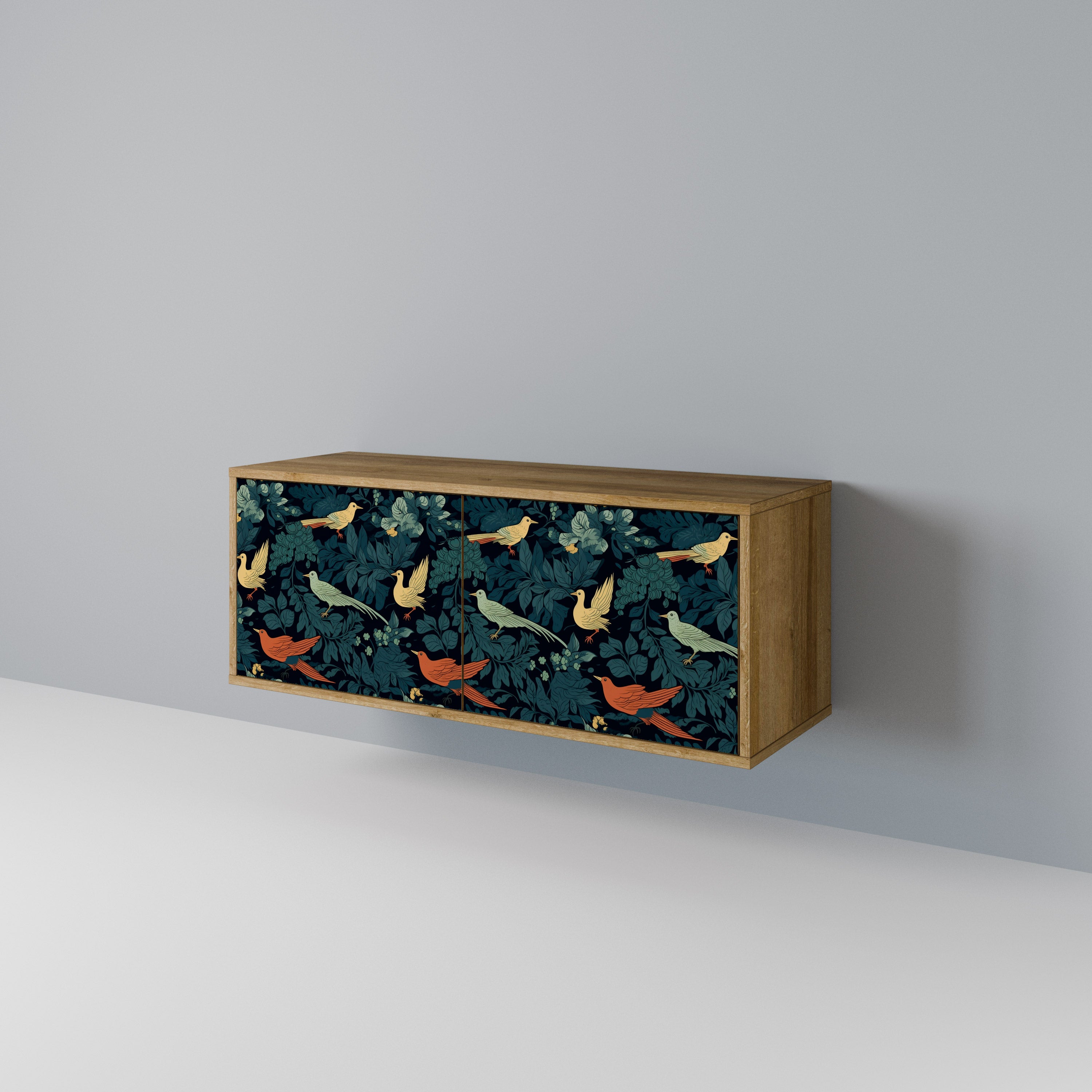 FOWL ORNAMENT Kompaktowa szafka RTV 2-drzwiowa