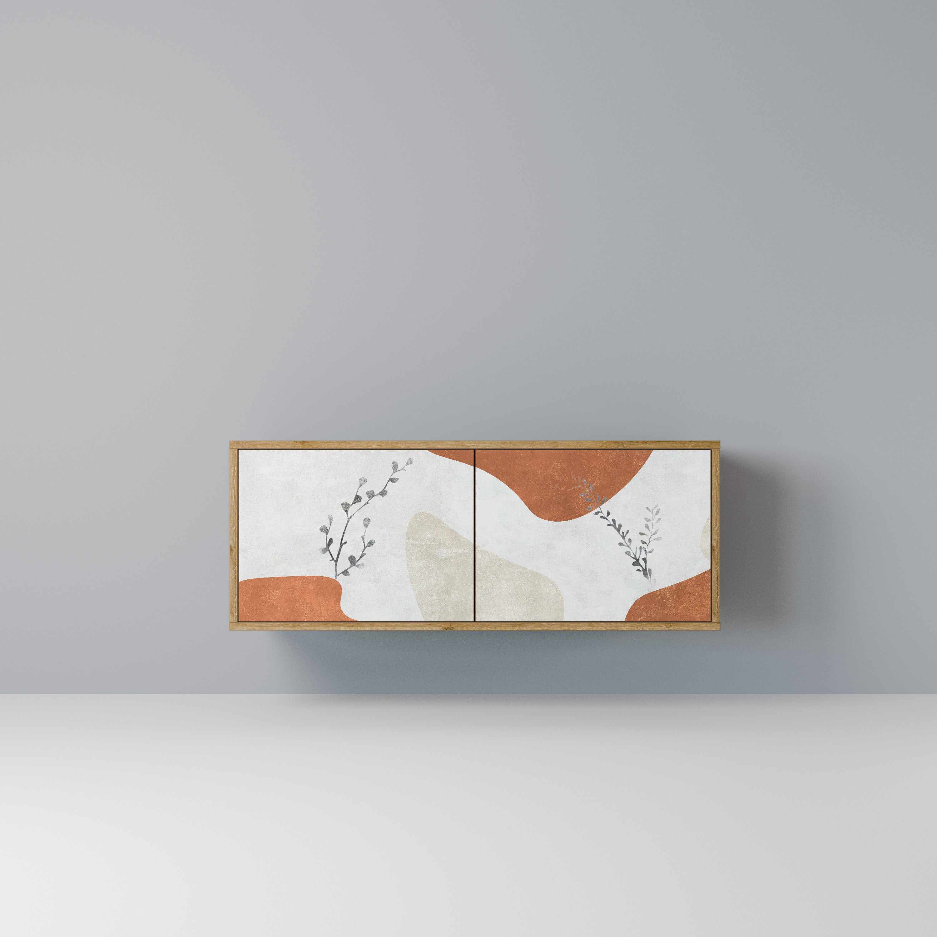 TRANQUIL TWIG Kompaktowa szafka RTV 2-drzwiowa