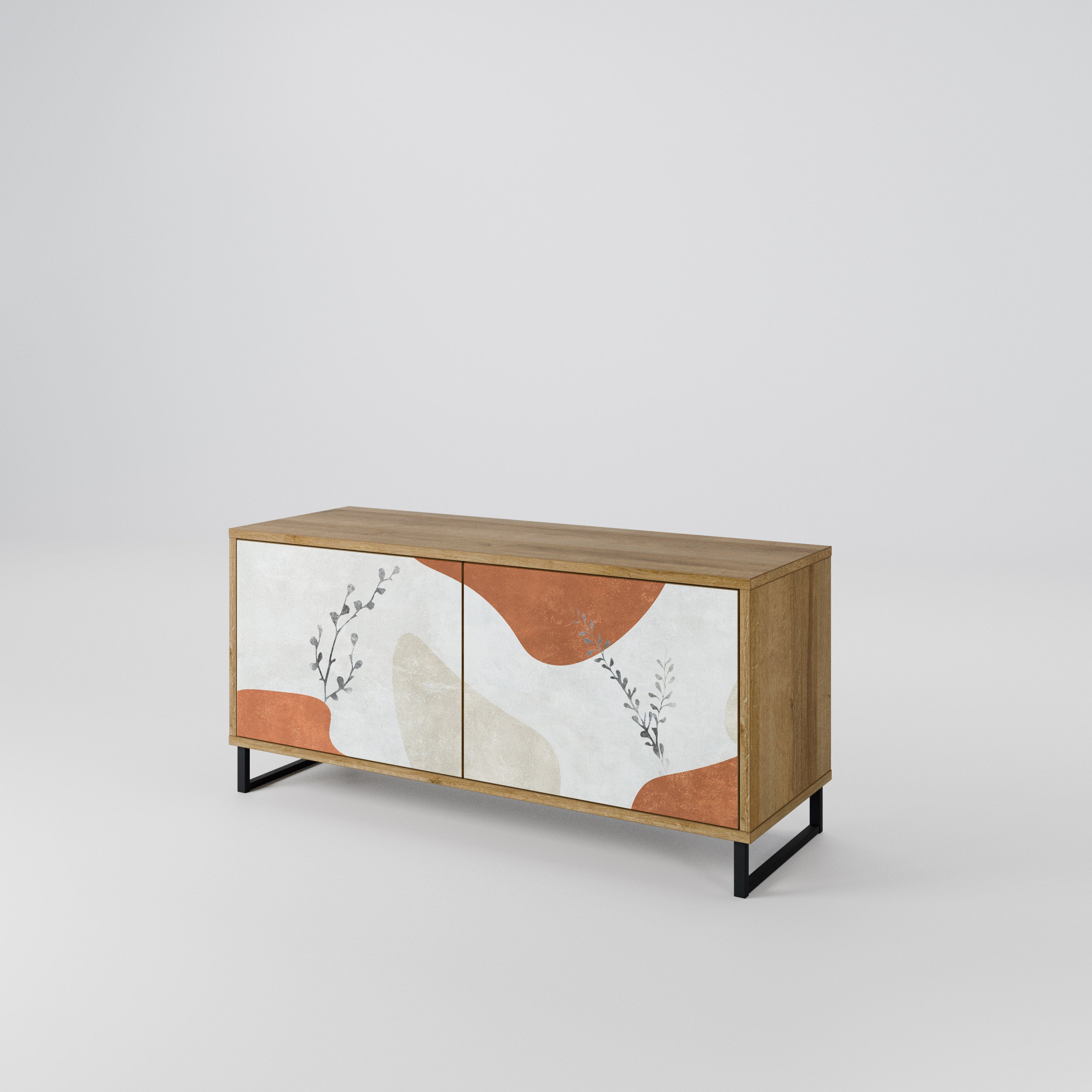 TRANQUIL TWIG Kompaktowa szafka RTV 2-drzwiowa