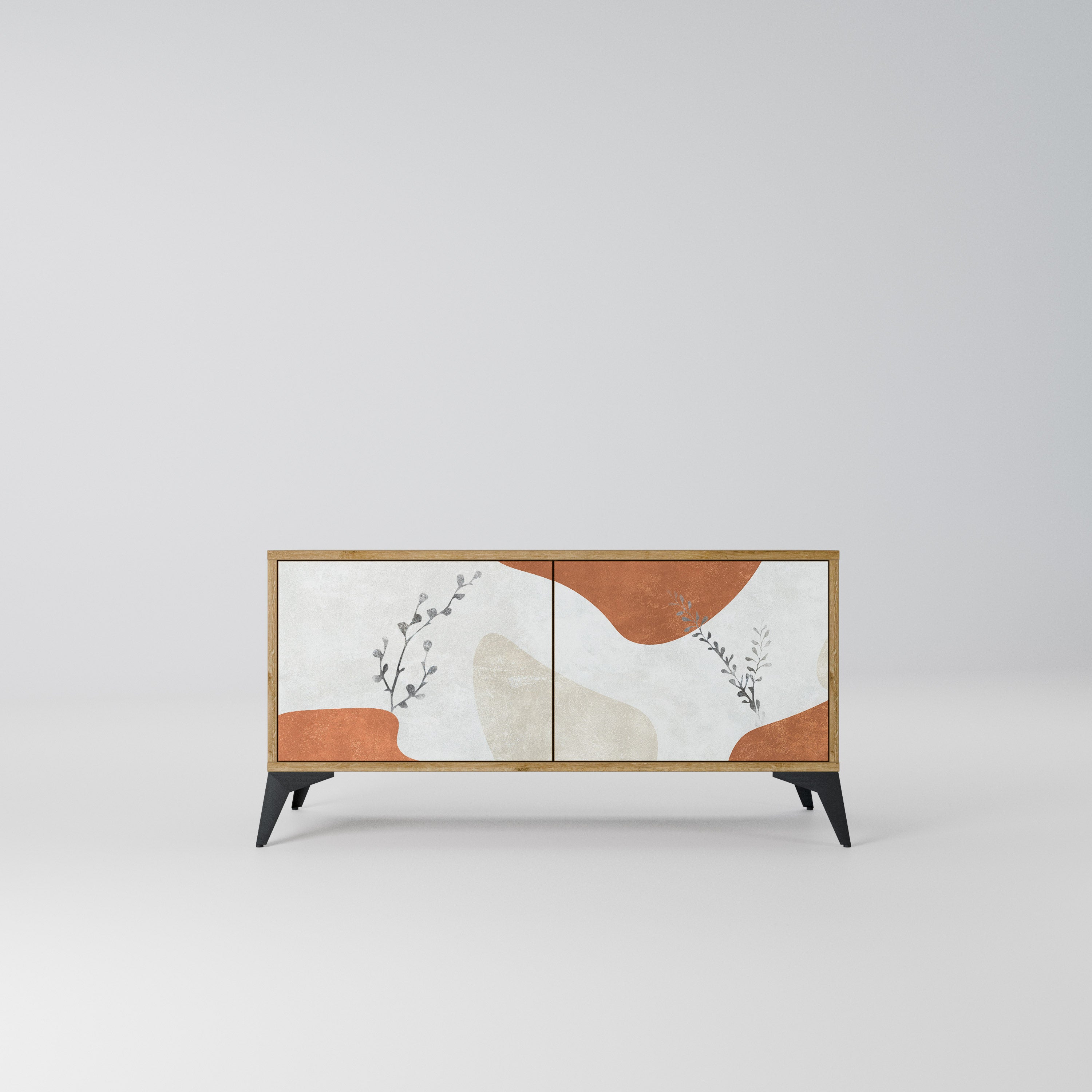 TRANQUIL TWIG Kompaktowa szafka RTV 2-drzwiowa