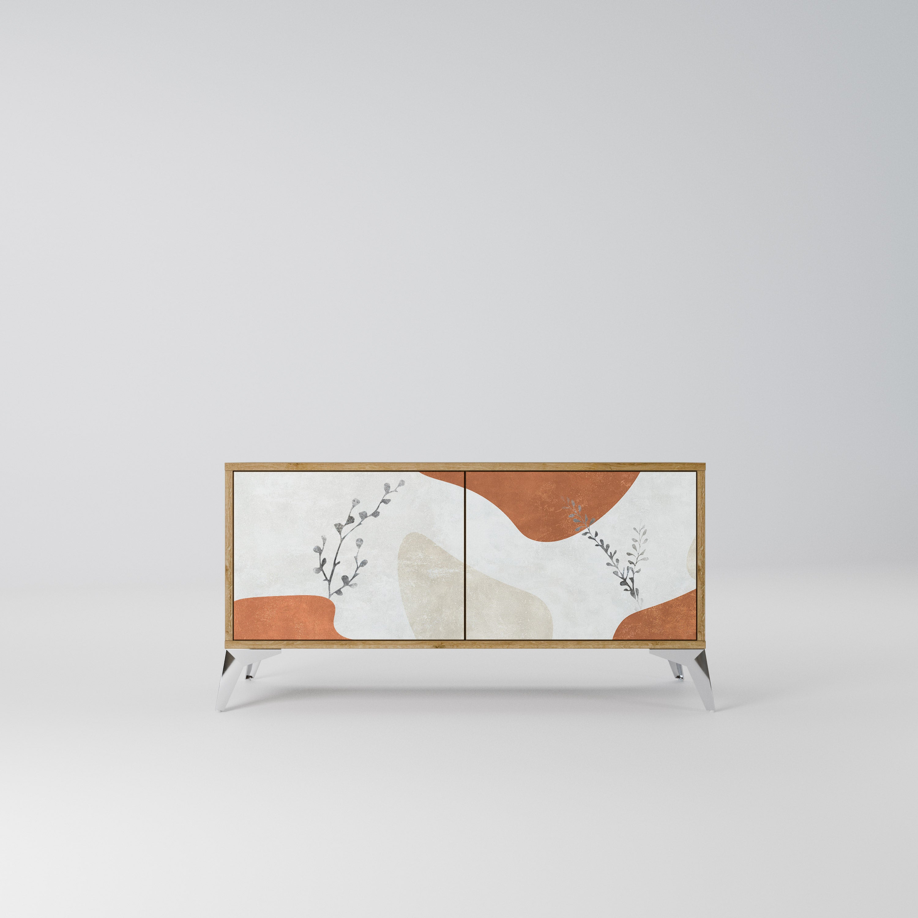 TRANQUIL TWIG Kompaktowa szafka RTV 2-drzwiowa