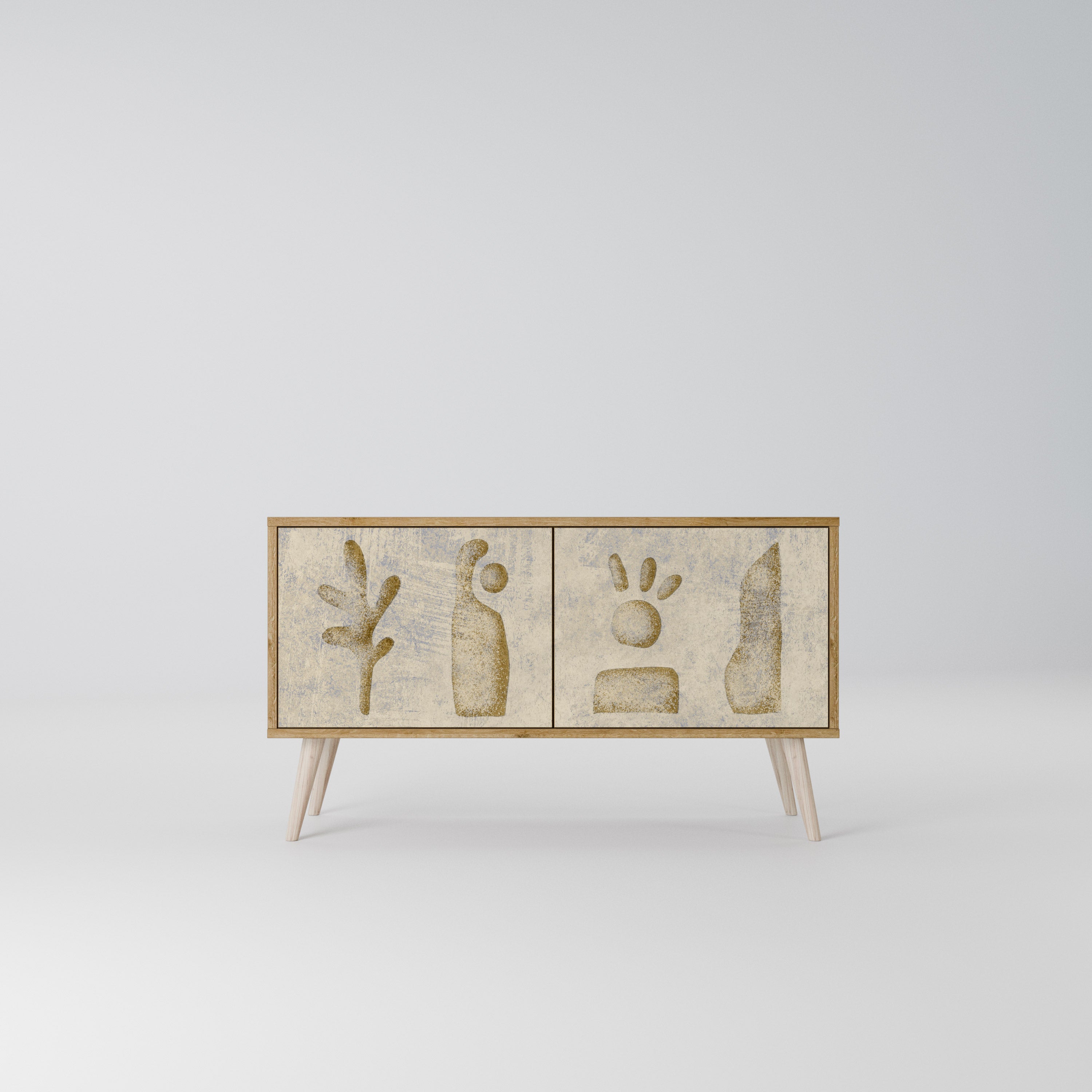 SAND SCULPTURES Kompaktowa szafka RTV 2-drzwiowa