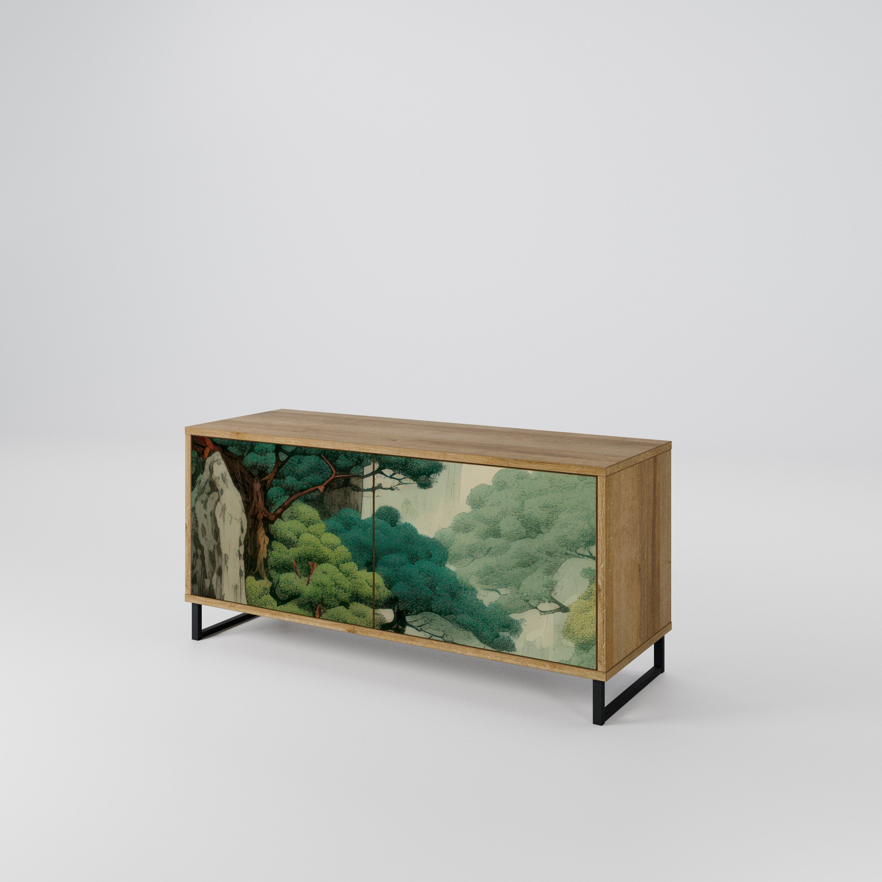 VERDURE ABYSS Kompaktowa szafka RTV 2-drzwiowa