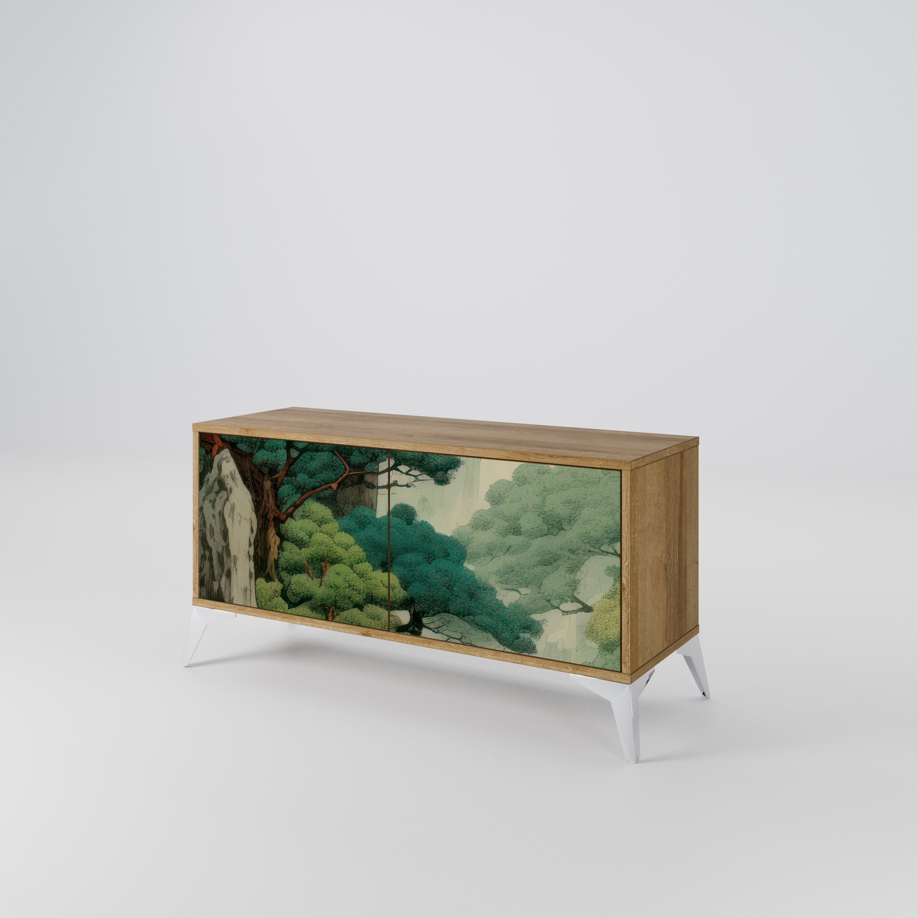 VERDURE ABYSS Kompaktowa szafka RTV 2-drzwiowa