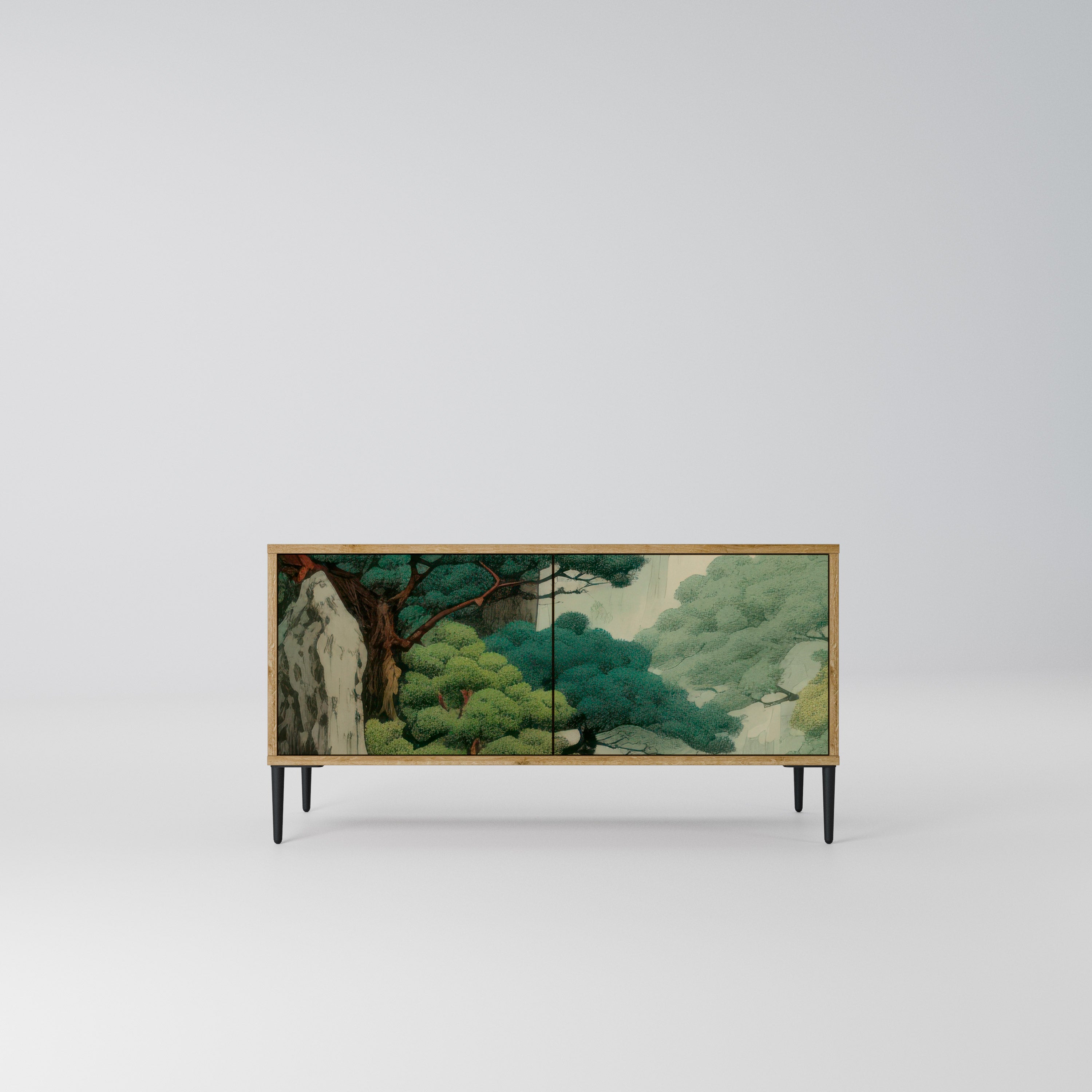 VERDURE ABYSS Kompaktowa szafka RTV 2-drzwiowa