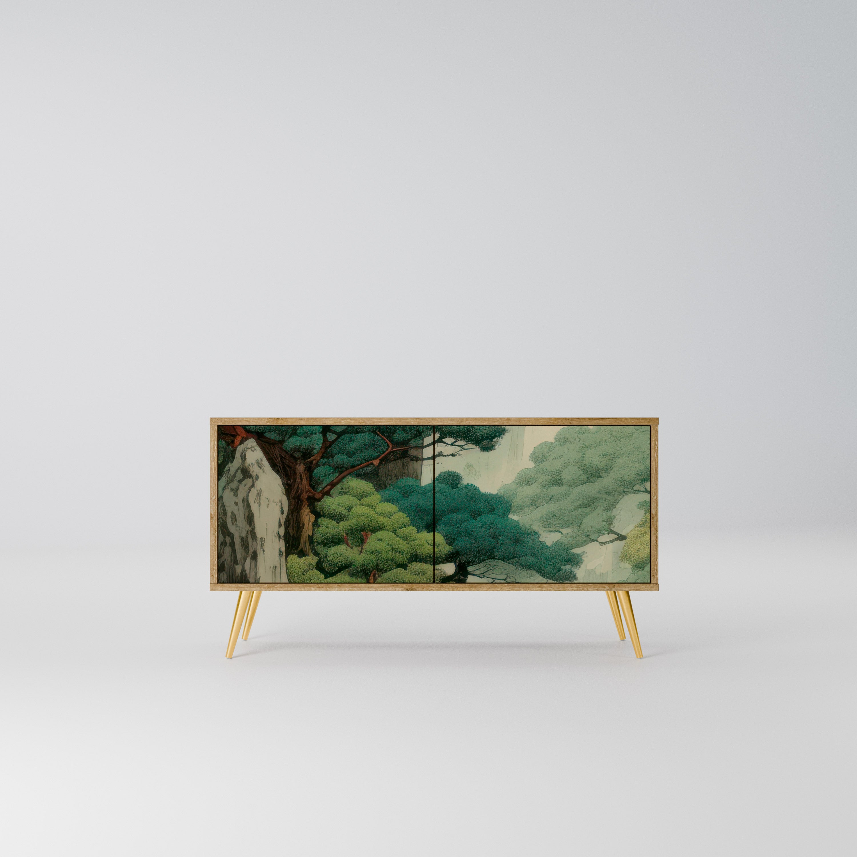 VERDURE ABYSS Kompaktowa szafka RTV 2-drzwiowa