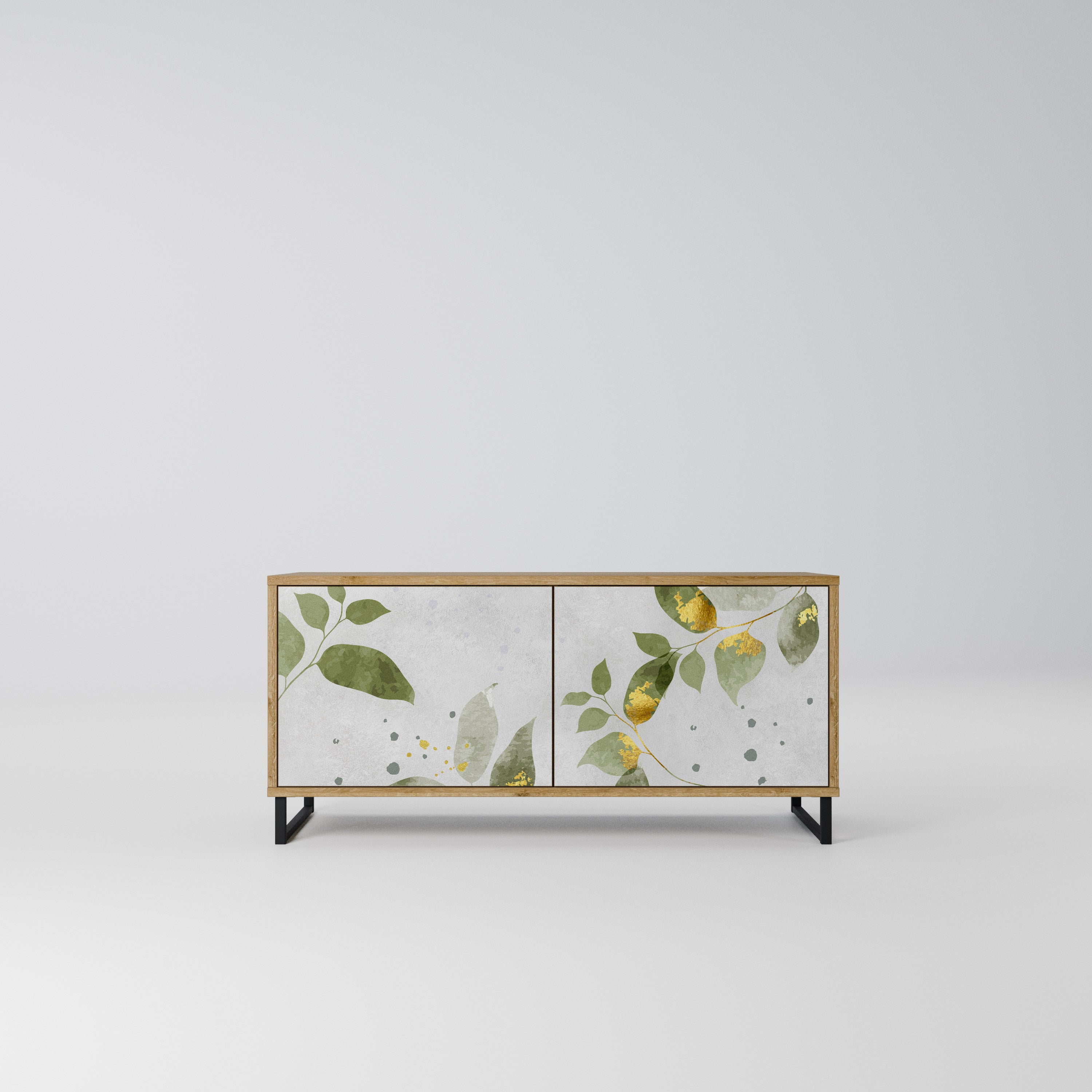 ELEGANT BOTANICS Kompaktowa szafka RTV 2-drzwiowa