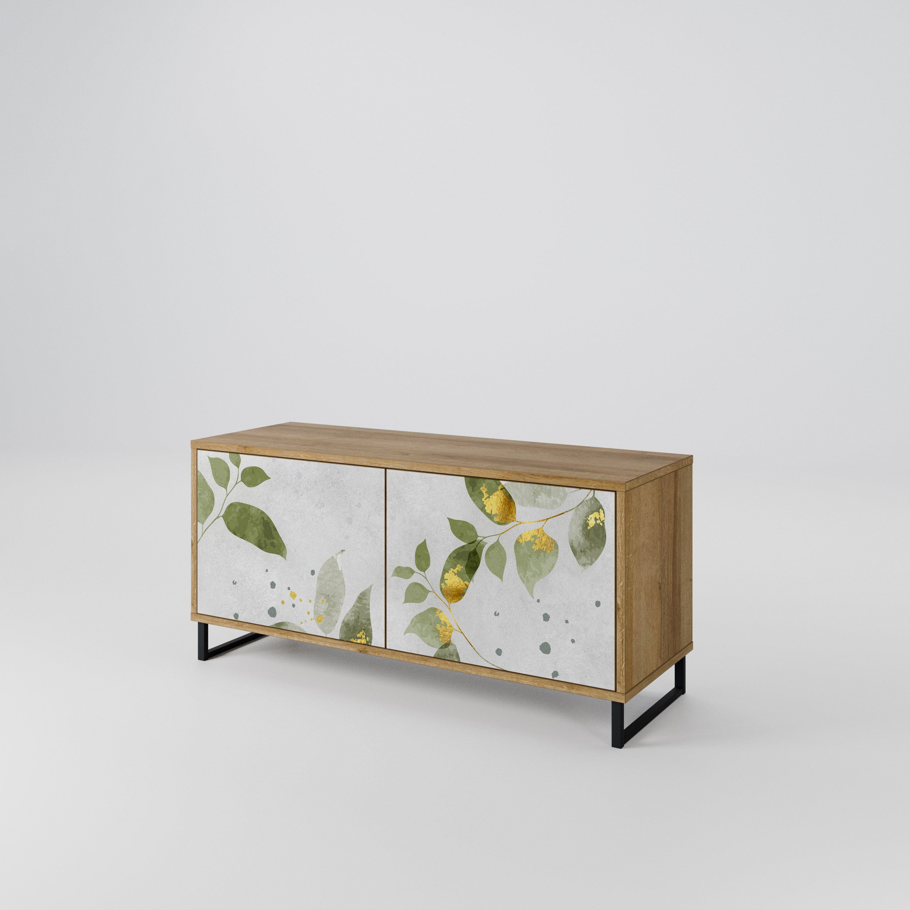ELEGANT BOTANICS Kompaktowa szafka RTV 2-drzwiowa