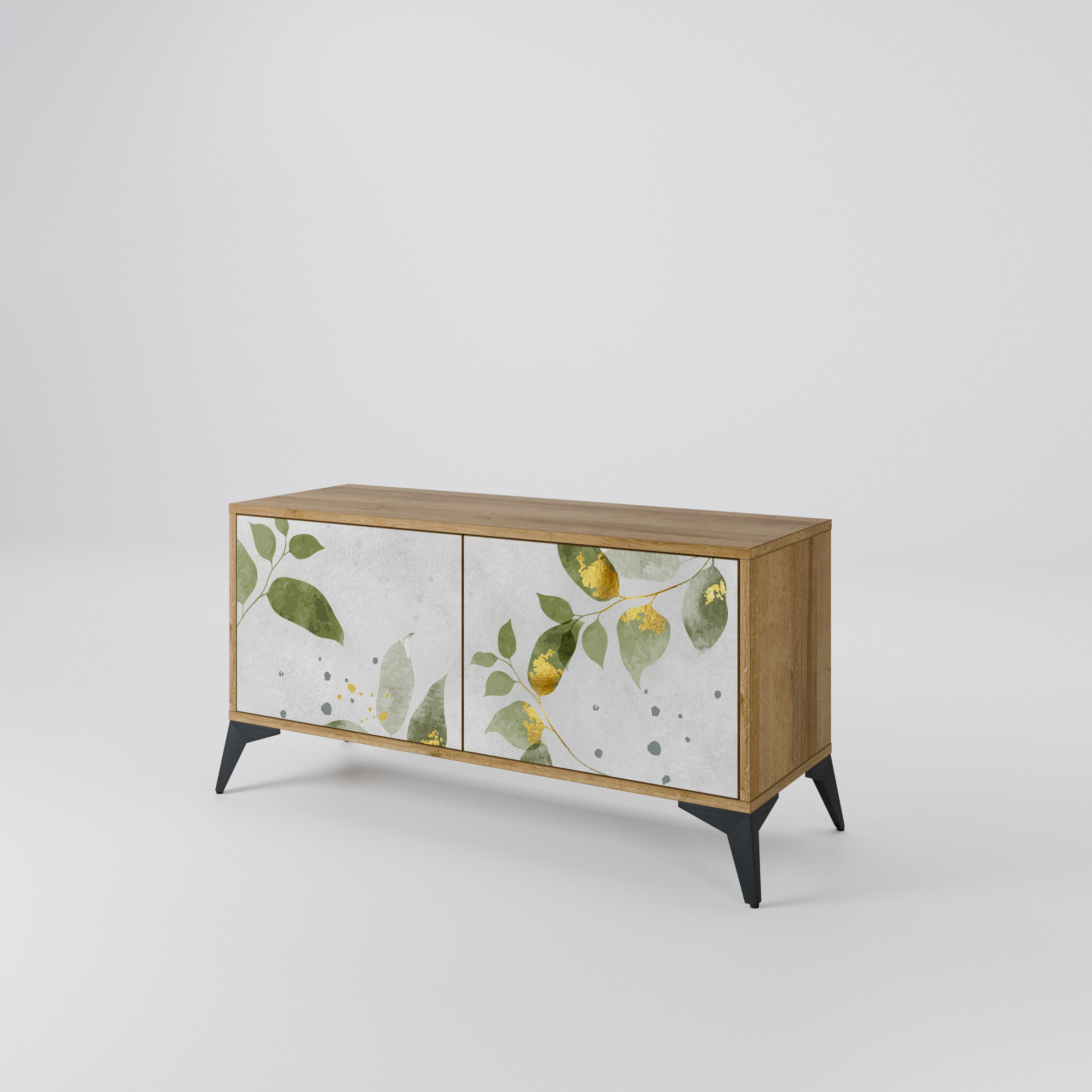 ELEGANT BOTANICS Kompaktowa szafka RTV 2-drzwiowa