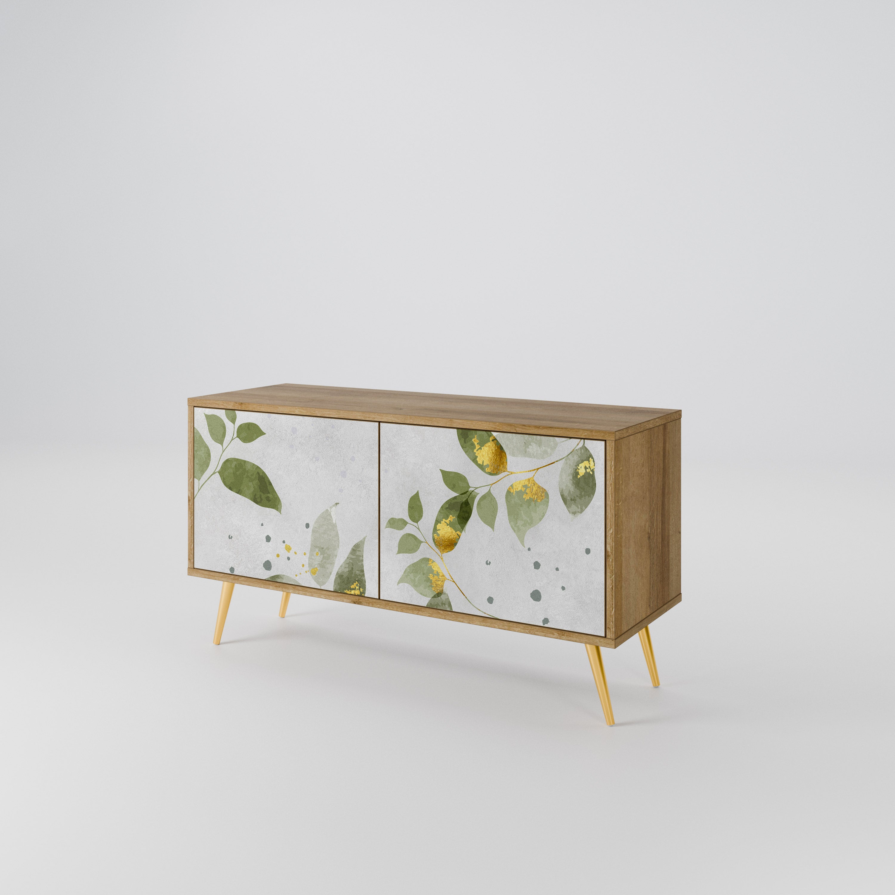 ELEGANT BOTANICS Kompaktowa szafka RTV 2-drzwiowa