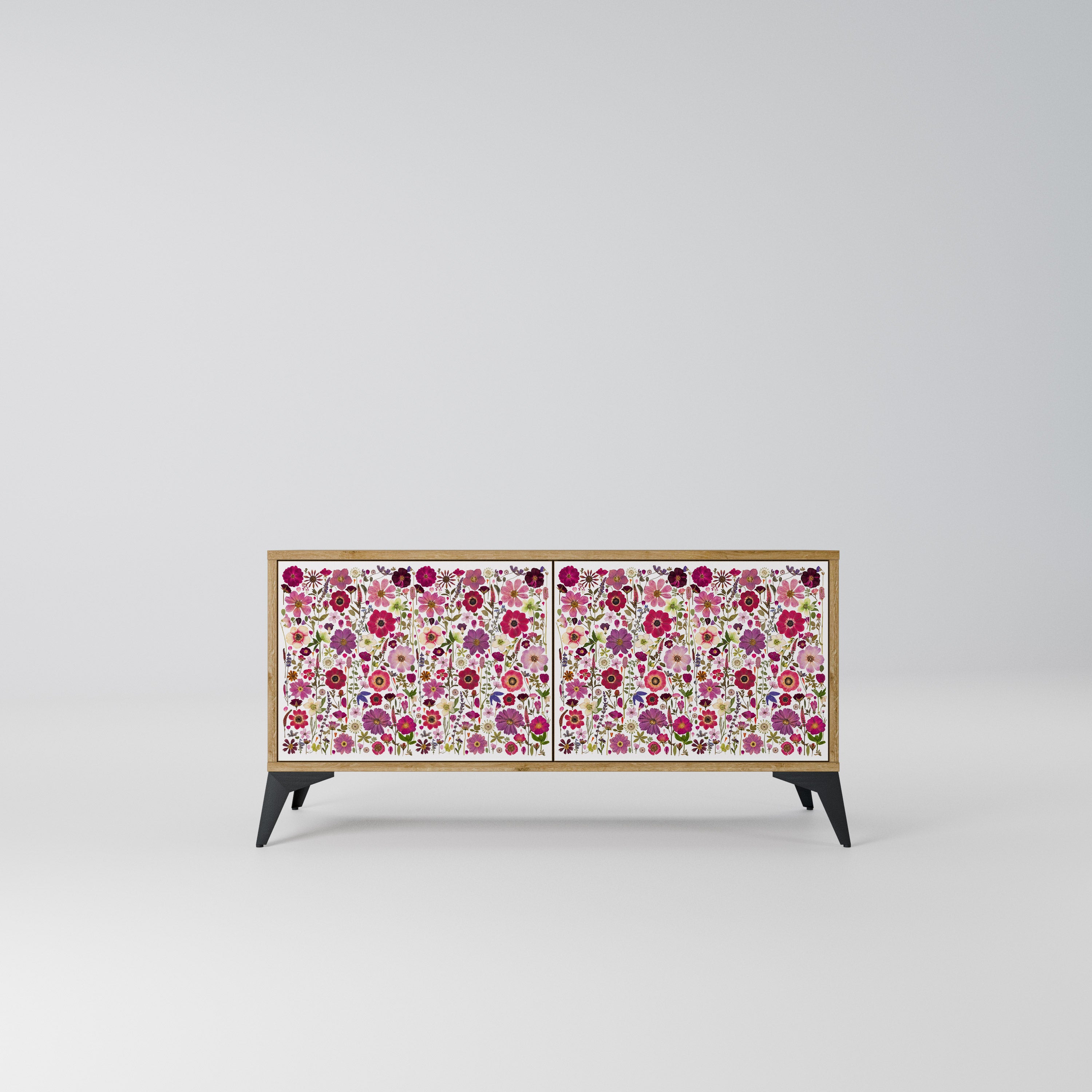 PETAL GARDEN Kompaktowa szafka RTV 2-drzwiowa