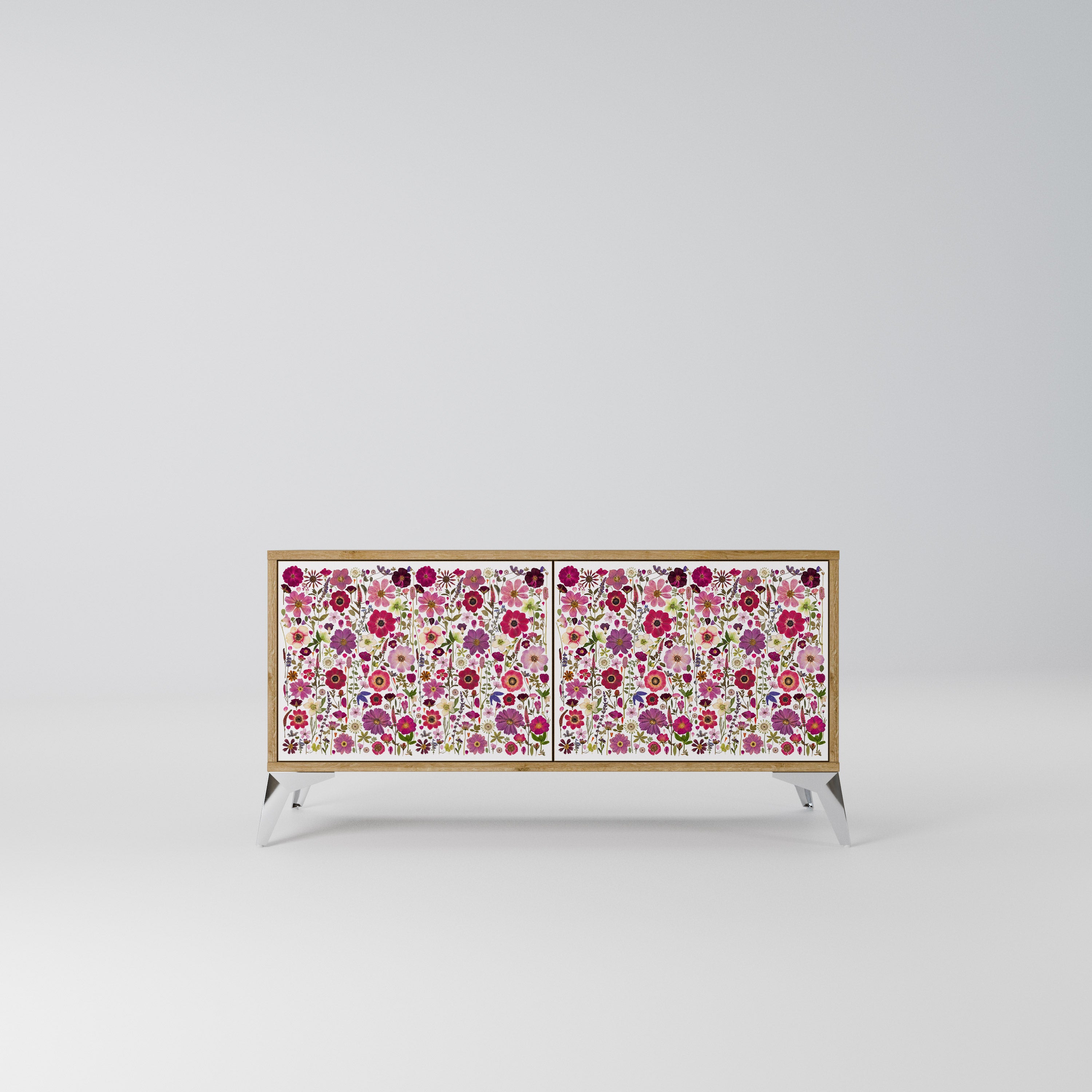 PETAL GARDEN Kompaktowa szafka RTV 2-drzwiowa