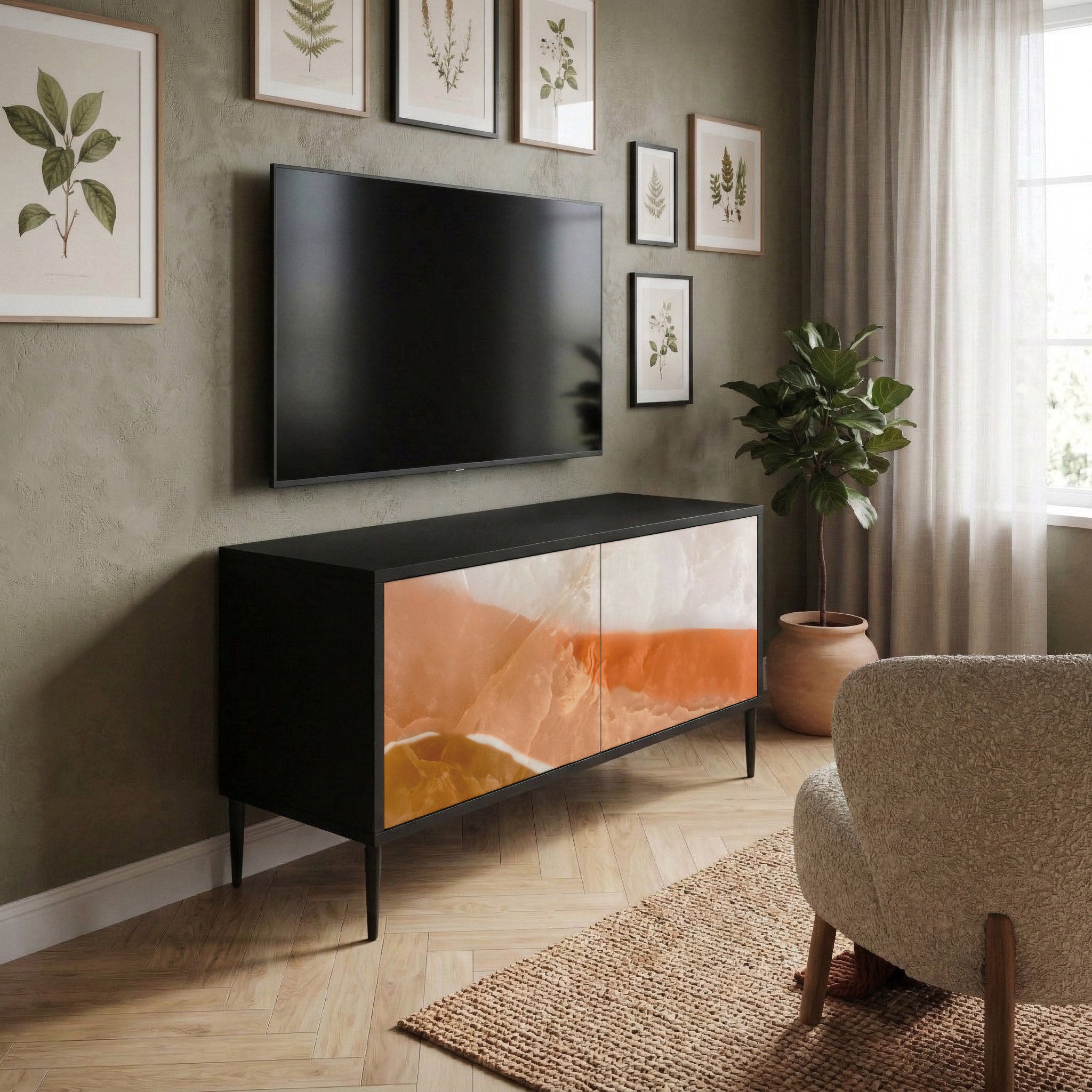 SANDHILLS SPLENDOUR Kompaktowa szafka RTV 2-drzwiowa