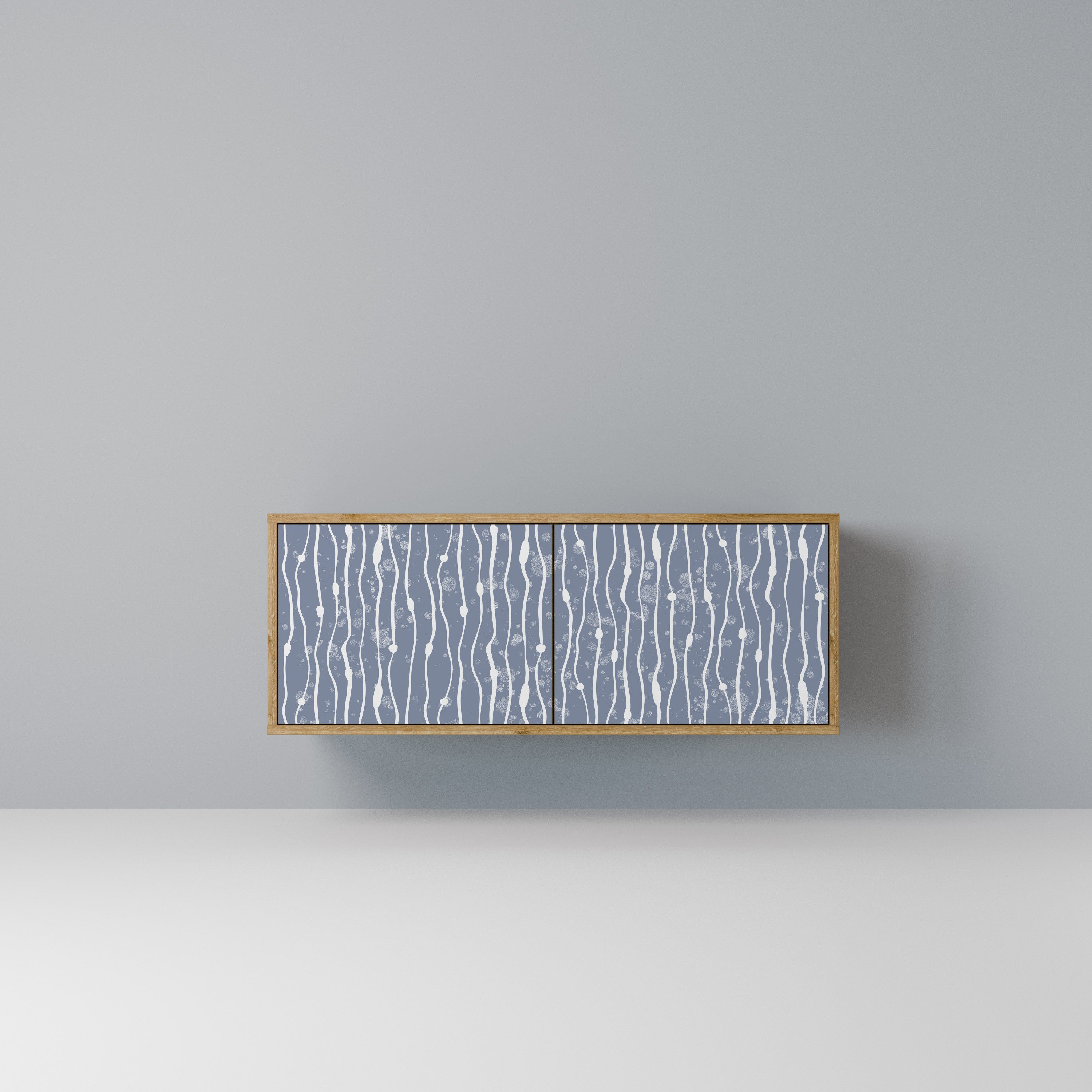 GRAPHITE RAIN Kompaktowa szafka RTV 2-drzwiowa