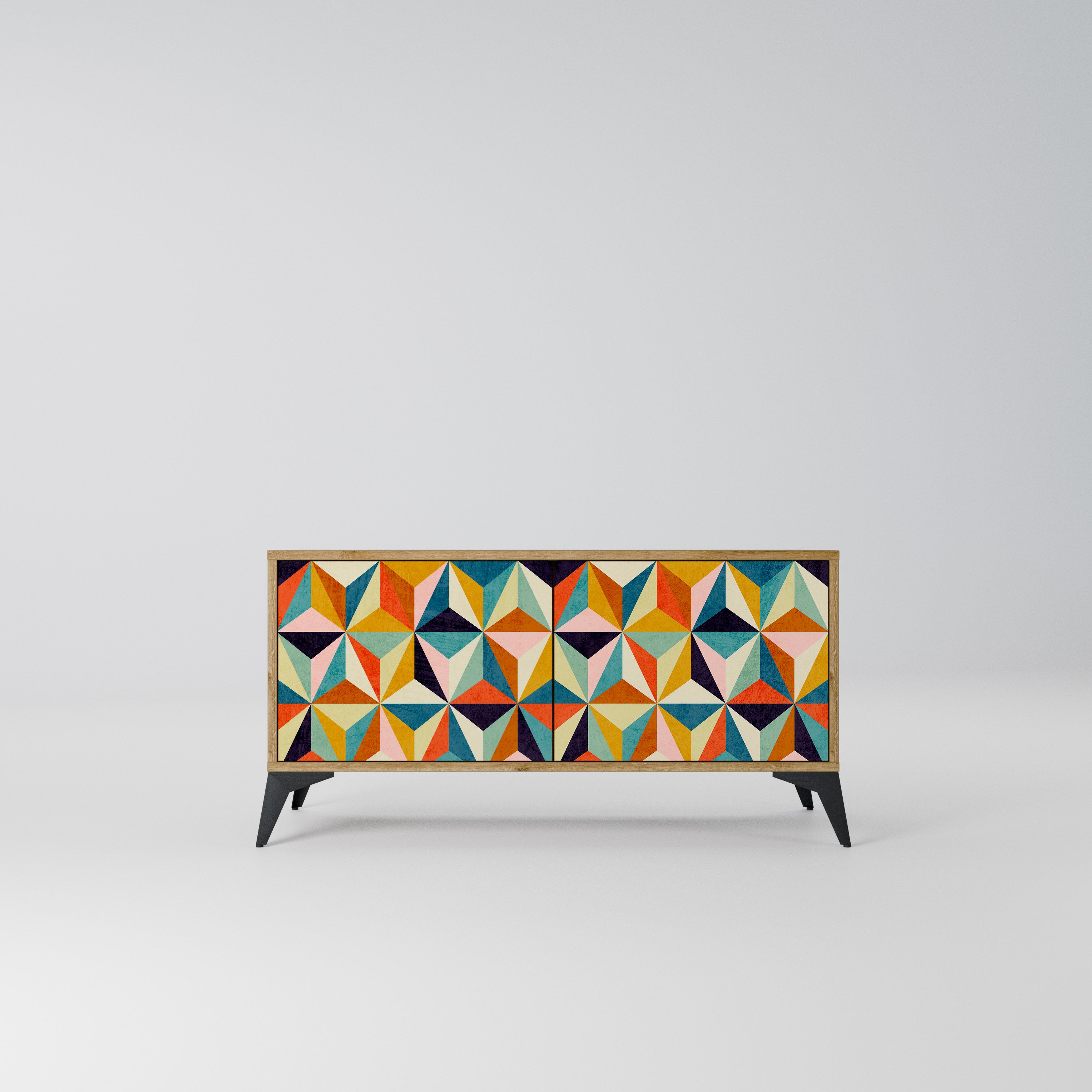 TESSELATE TREASURES Kompaktowa szafka RTV 2-drzwiowa