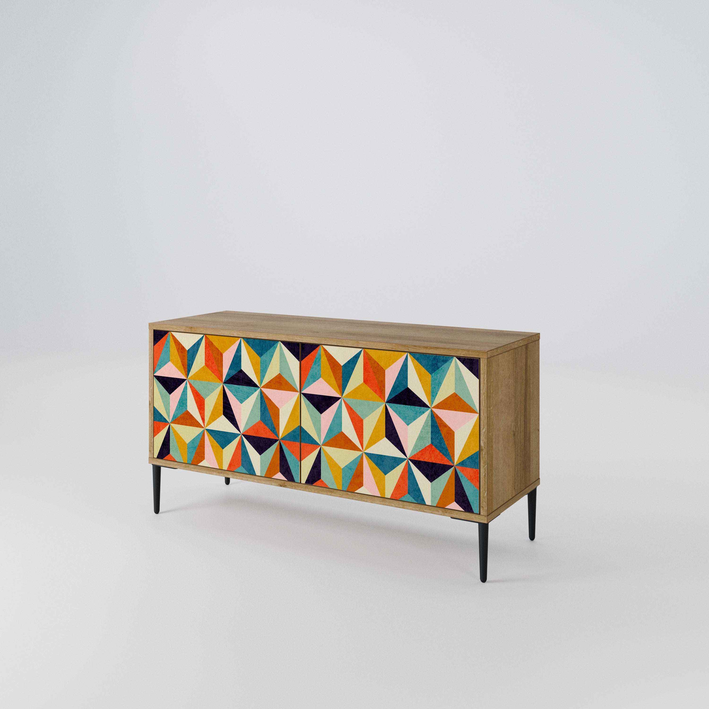 TESSELATE TREASURES Kompaktowa szafka RTV 2-drzwiowa