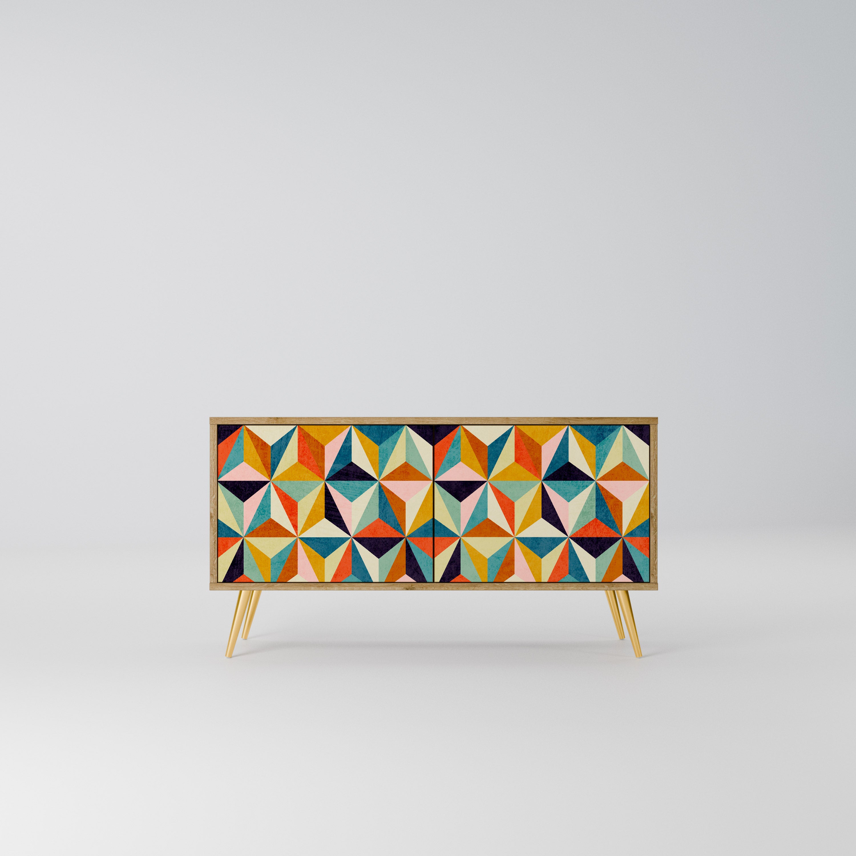 TESSELATE TREASURES Kompaktowa szafka RTV 2-drzwiowa