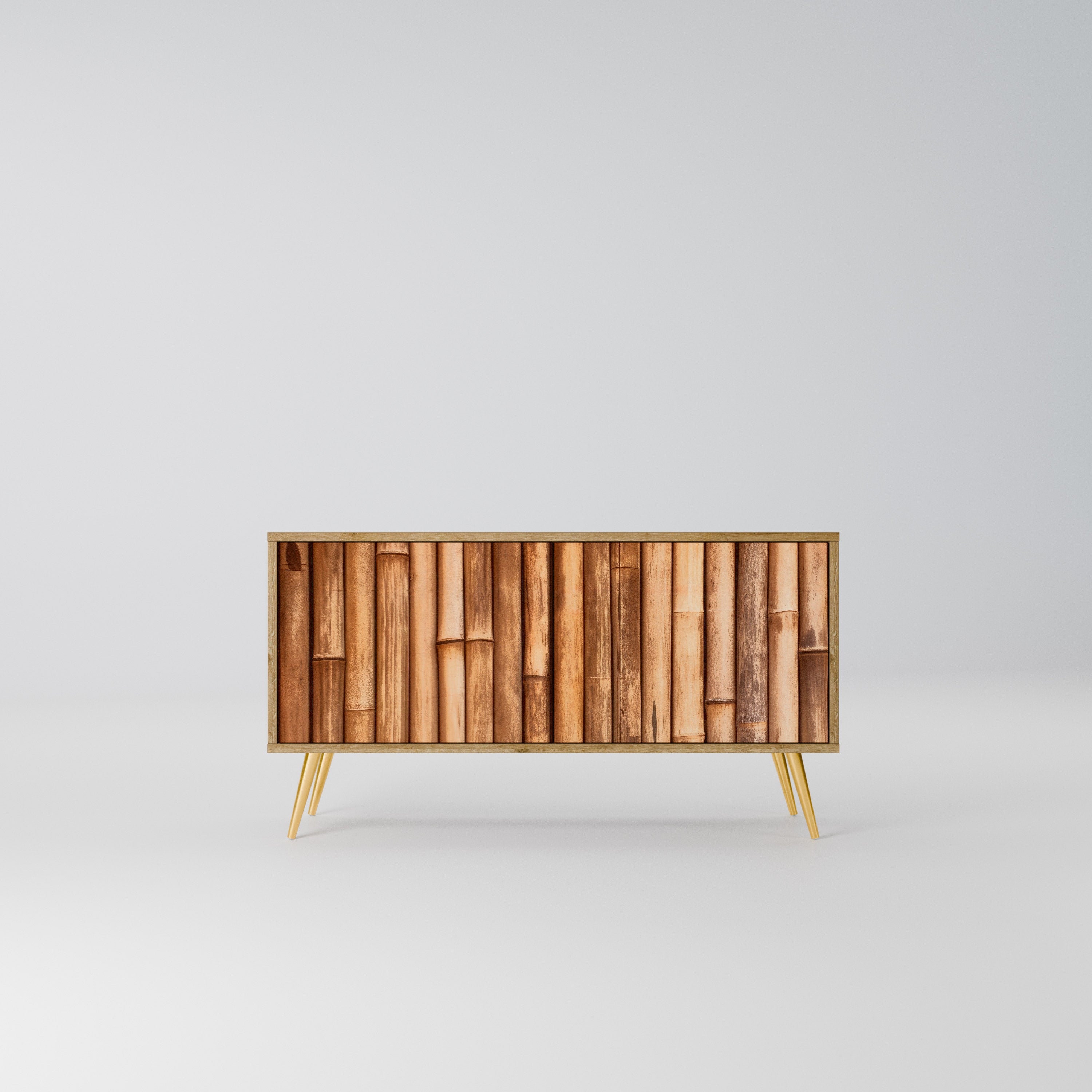 NATURAL WOOD Kompaktowa szafka RTV 2-drzwiowa