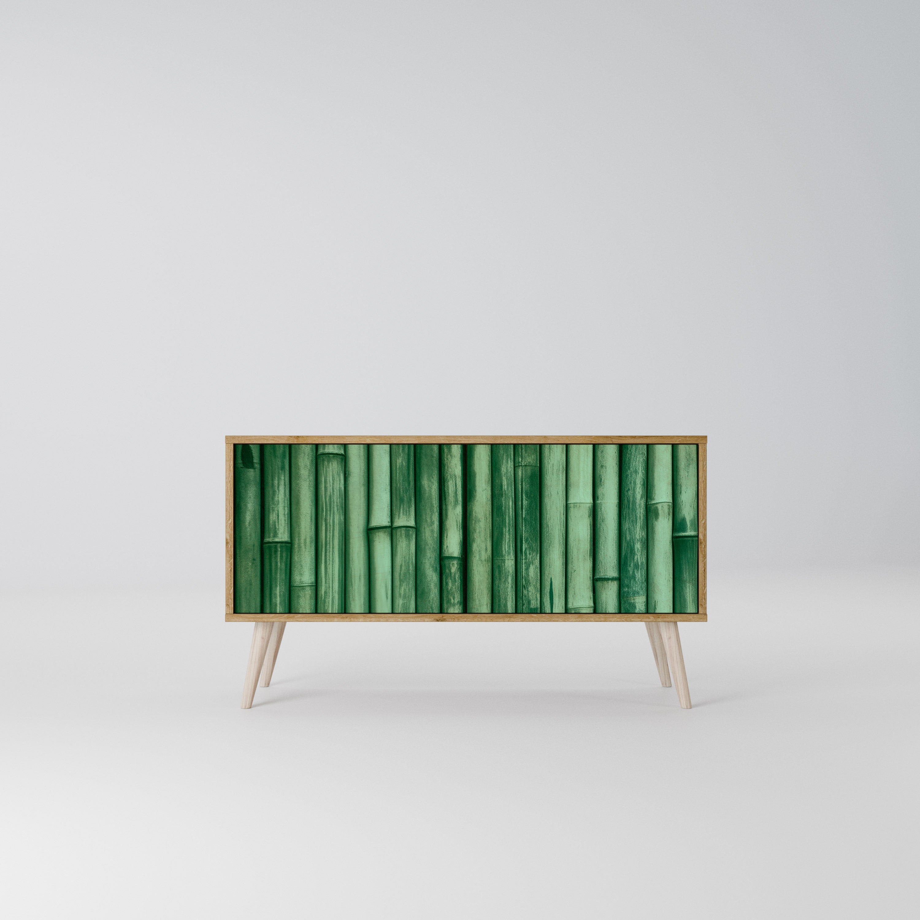 NATURAL GREEN Kompaktowa szafka RTV 2-drzwiowa
