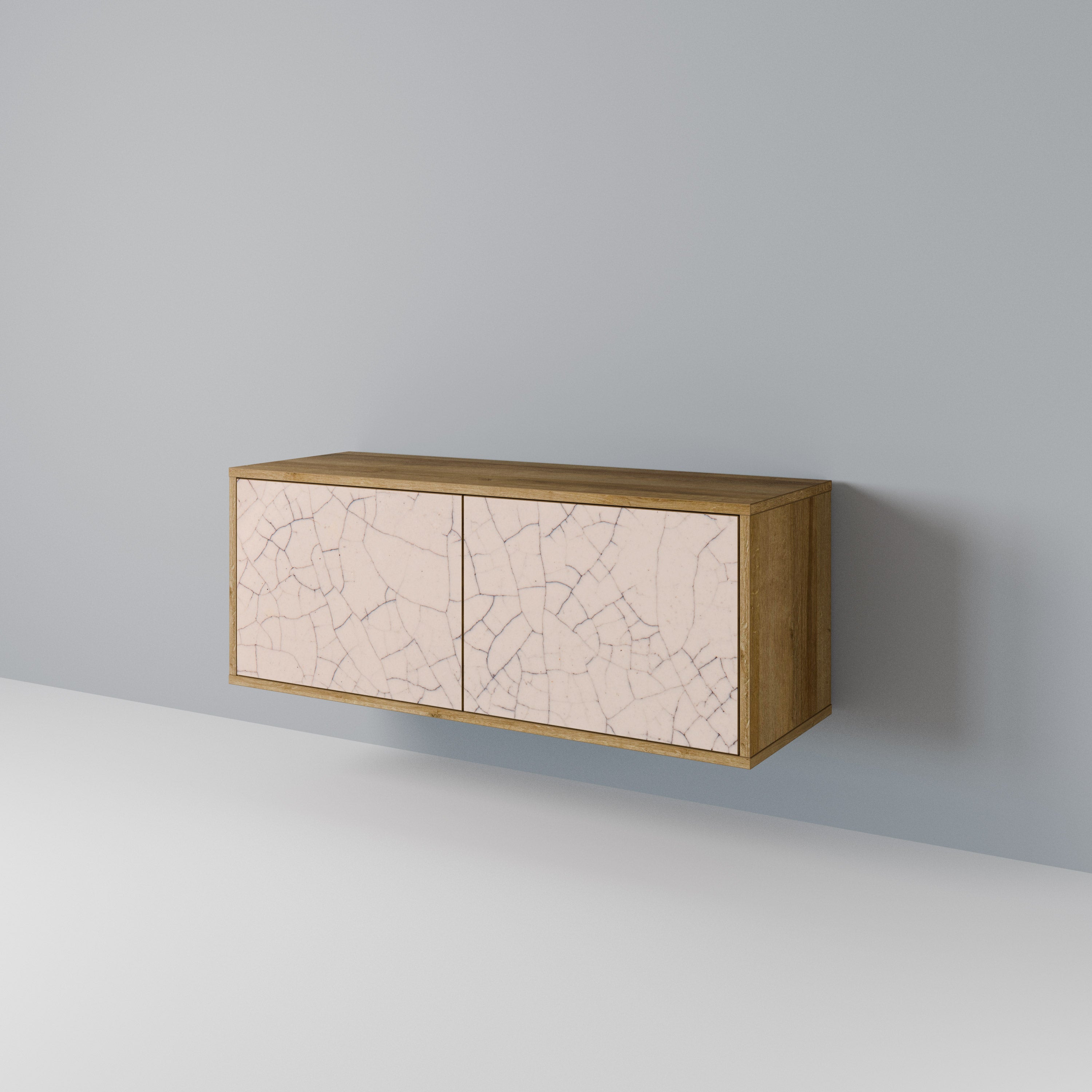 CERAMIC TEXTURE Kompaktowa szafka RTV 2-drzwiowa