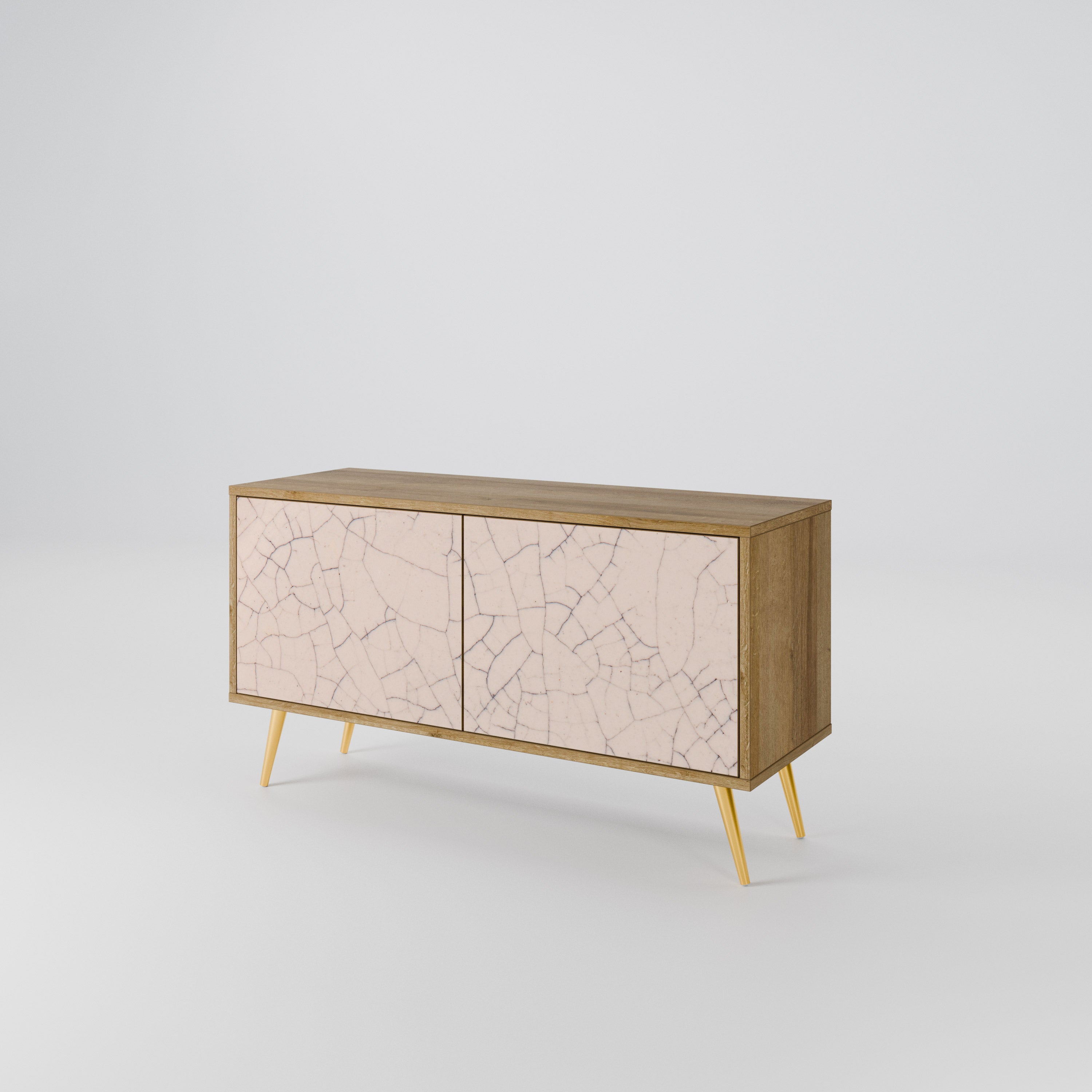 CERAMIC TEXTURE Kompaktowa szafka RTV 2-drzwiowa