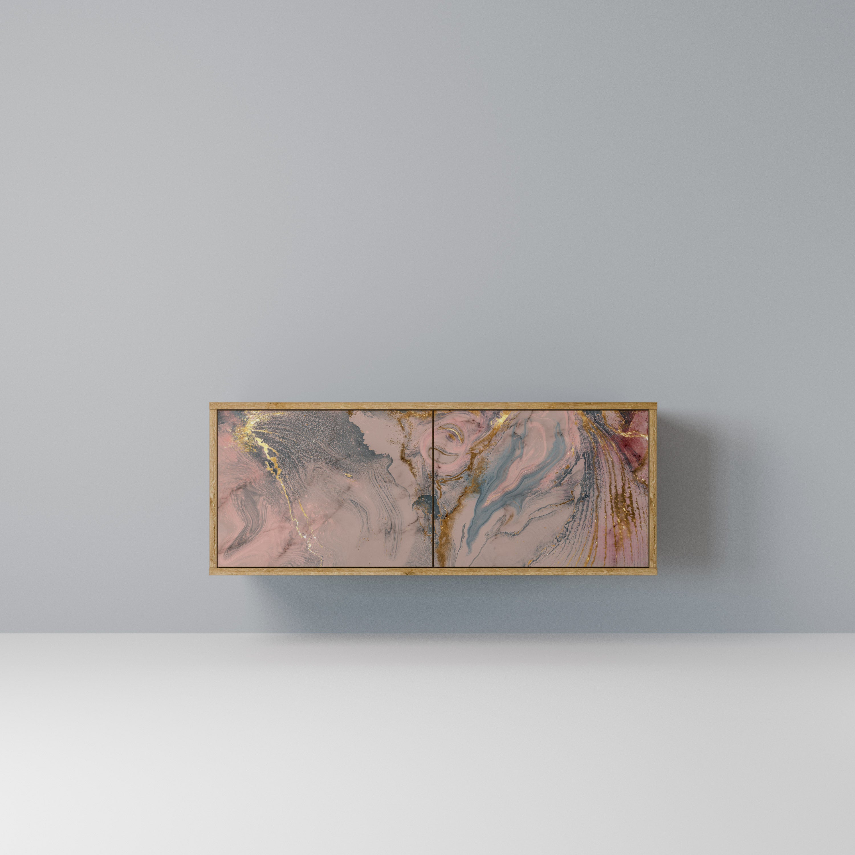 GILDED SWIRLS Kompaktowa szafka RTV 2-drzwiowa