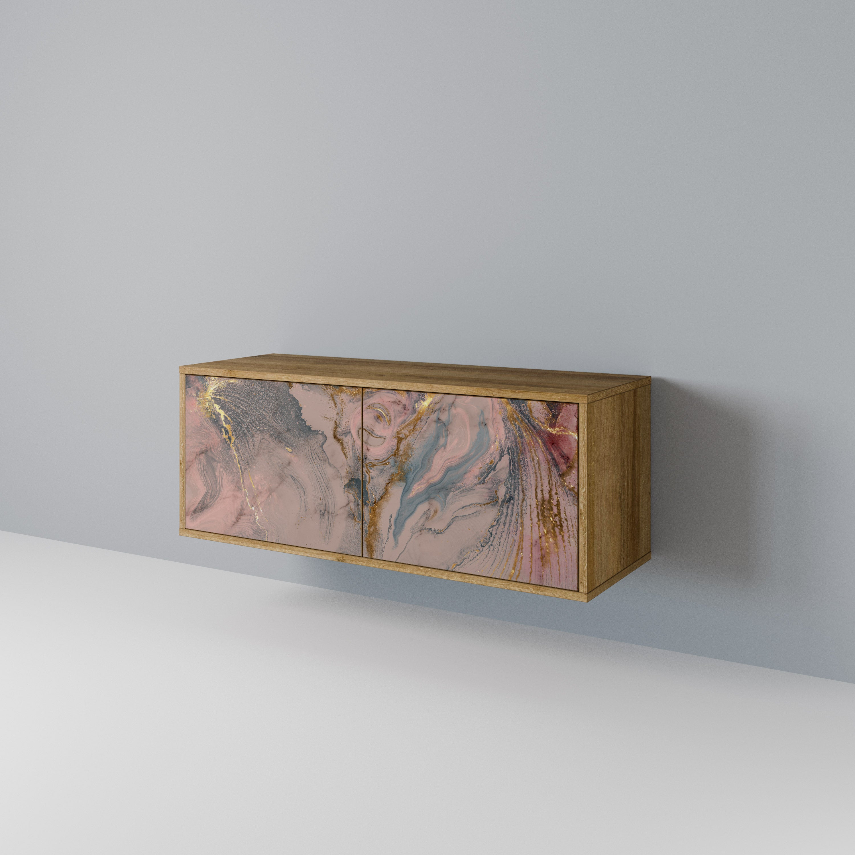 GILDED SWIRLS Kompaktowa szafka RTV 2-drzwiowa
