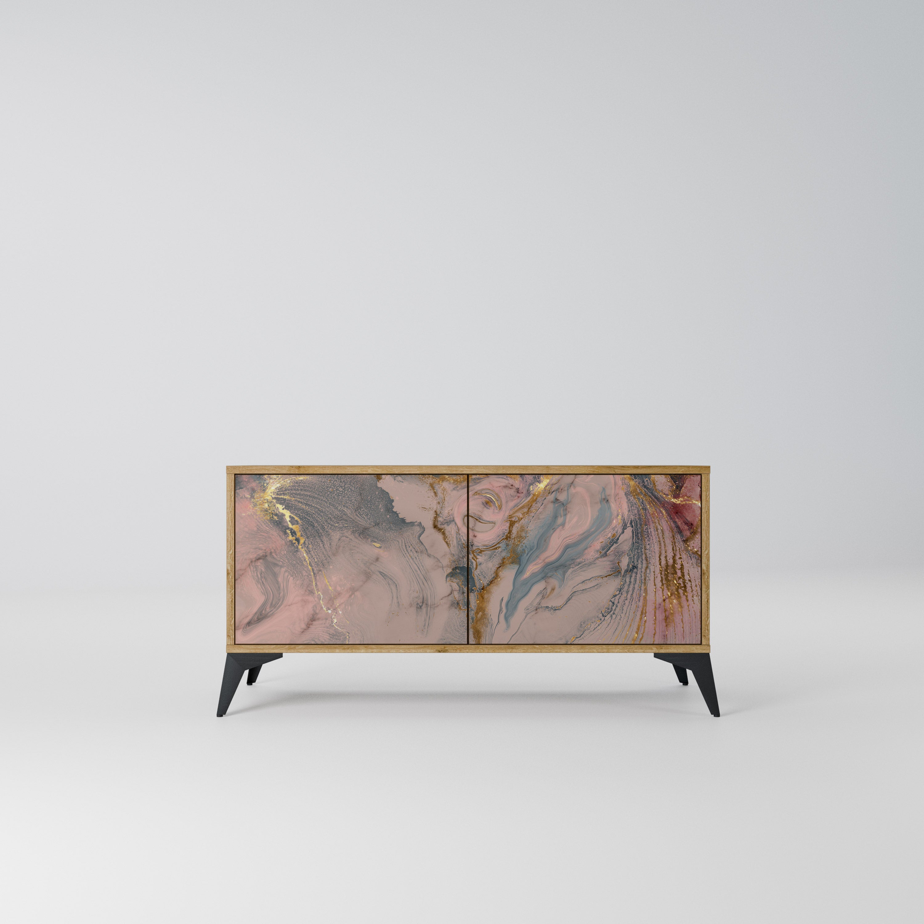 GILDED SWIRLS Kompaktowa szafka RTV 2-drzwiowa