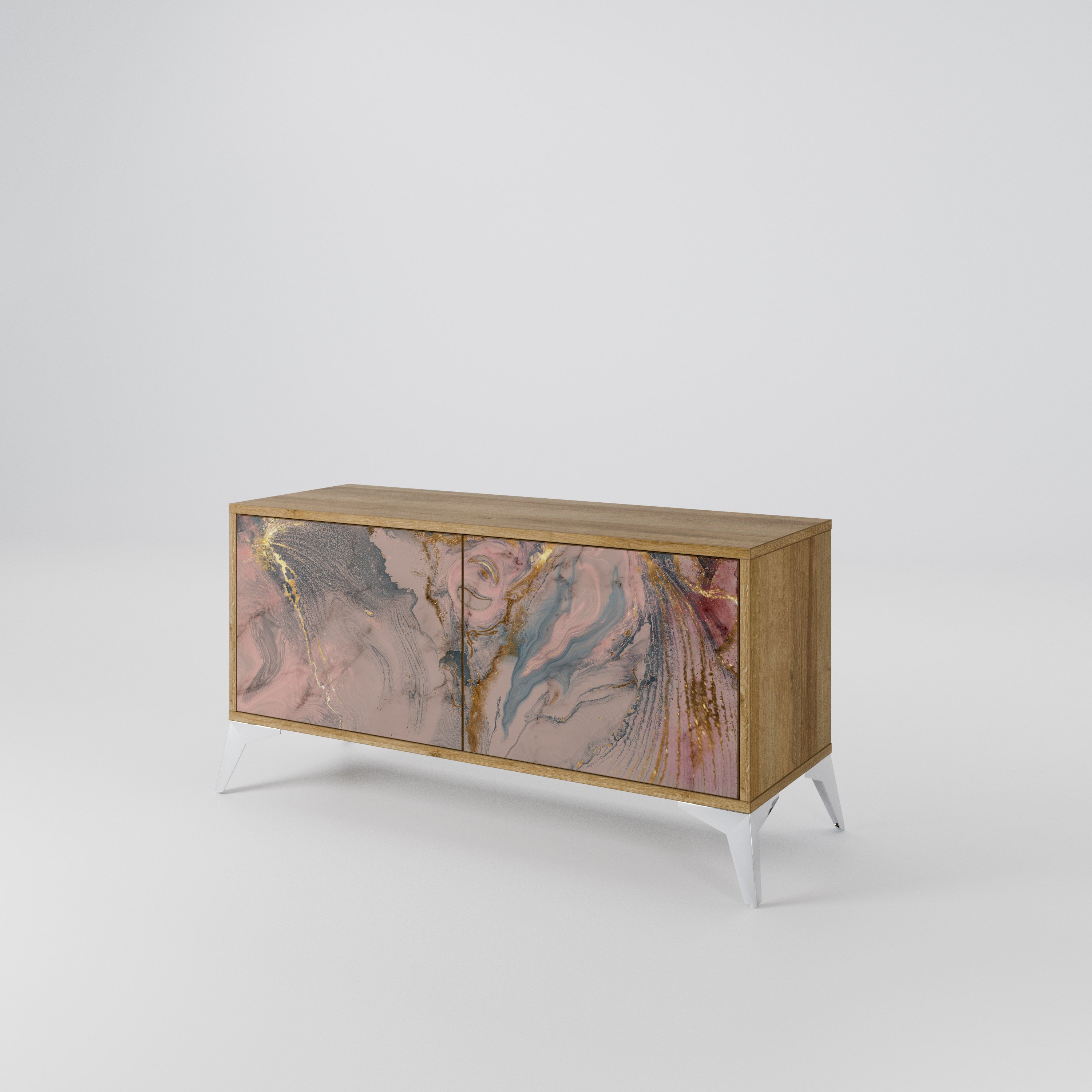 GILDED SWIRLS Kompaktowa szafka RTV 2-drzwiowa
