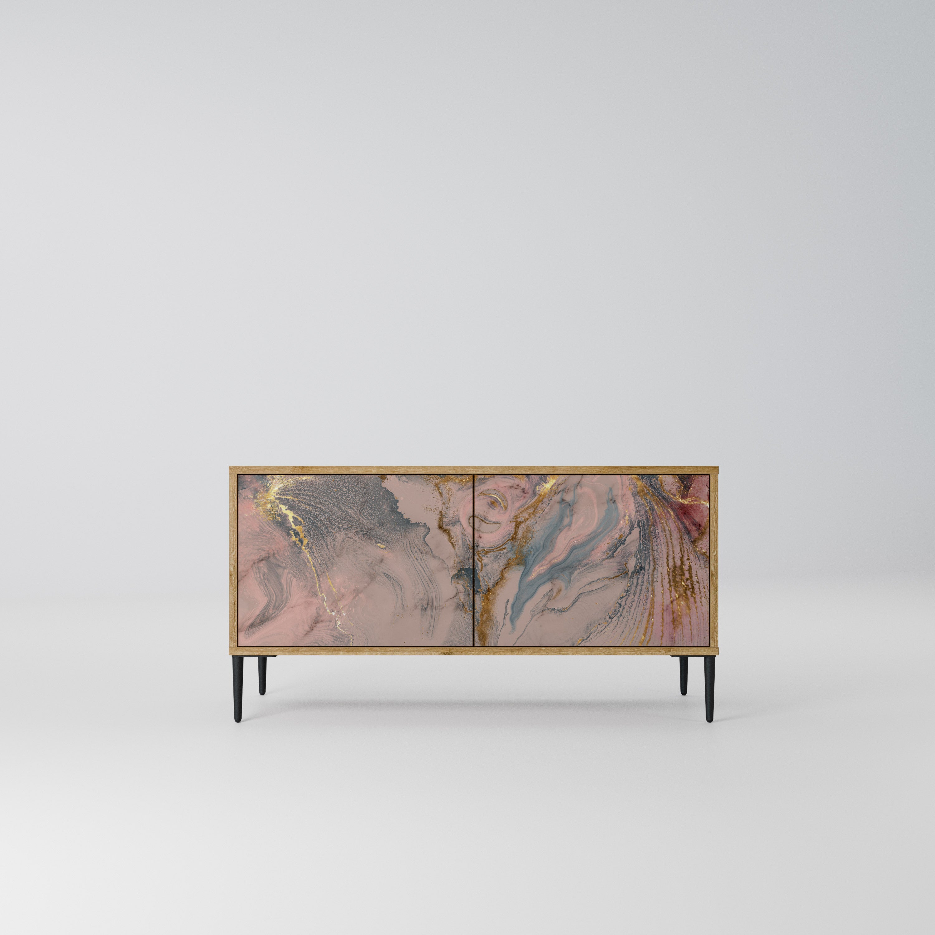 GILDED SWIRLS Kompaktowa szafka RTV 2-drzwiowa