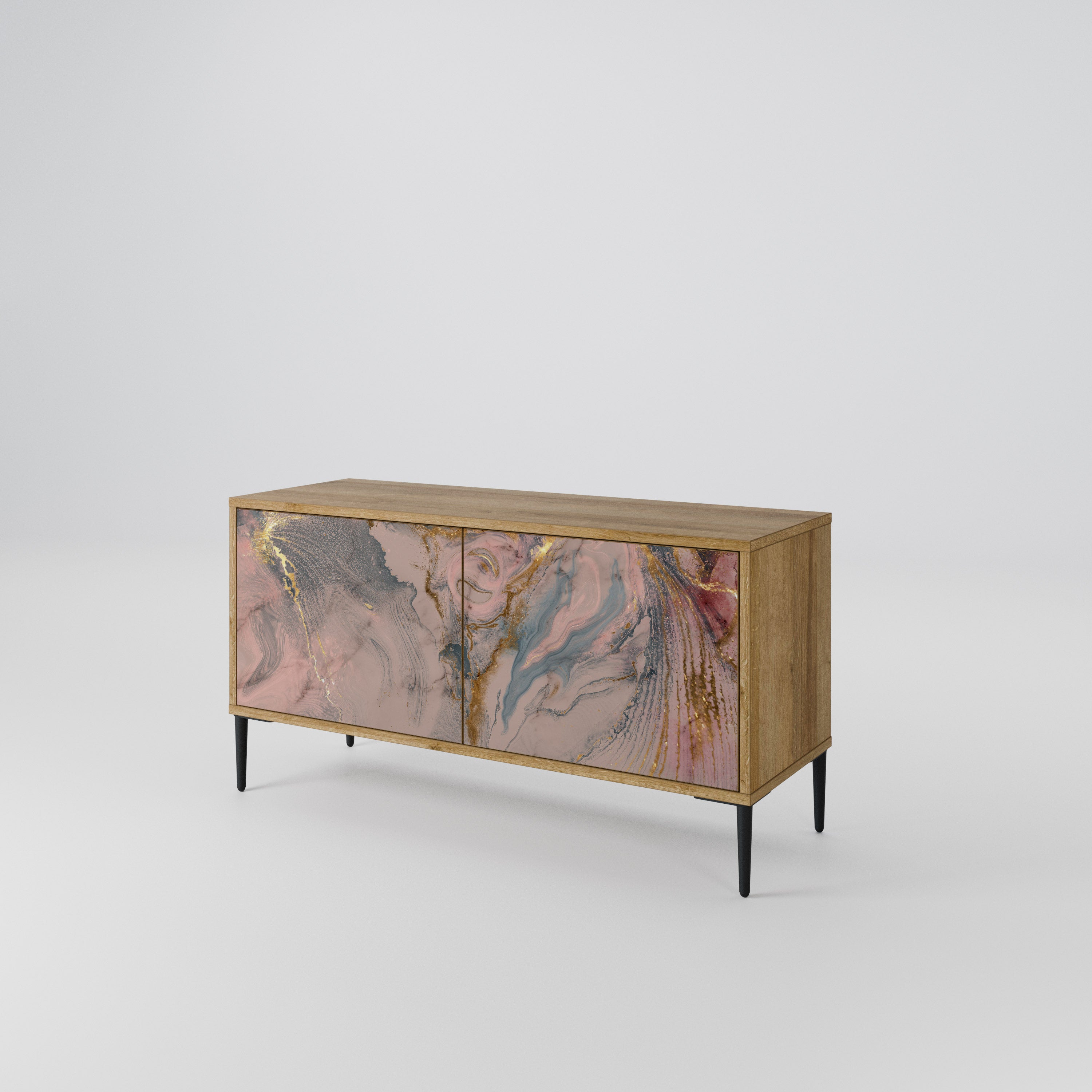 GILDED SWIRLS Kompaktowa szafka RTV 2-drzwiowa
