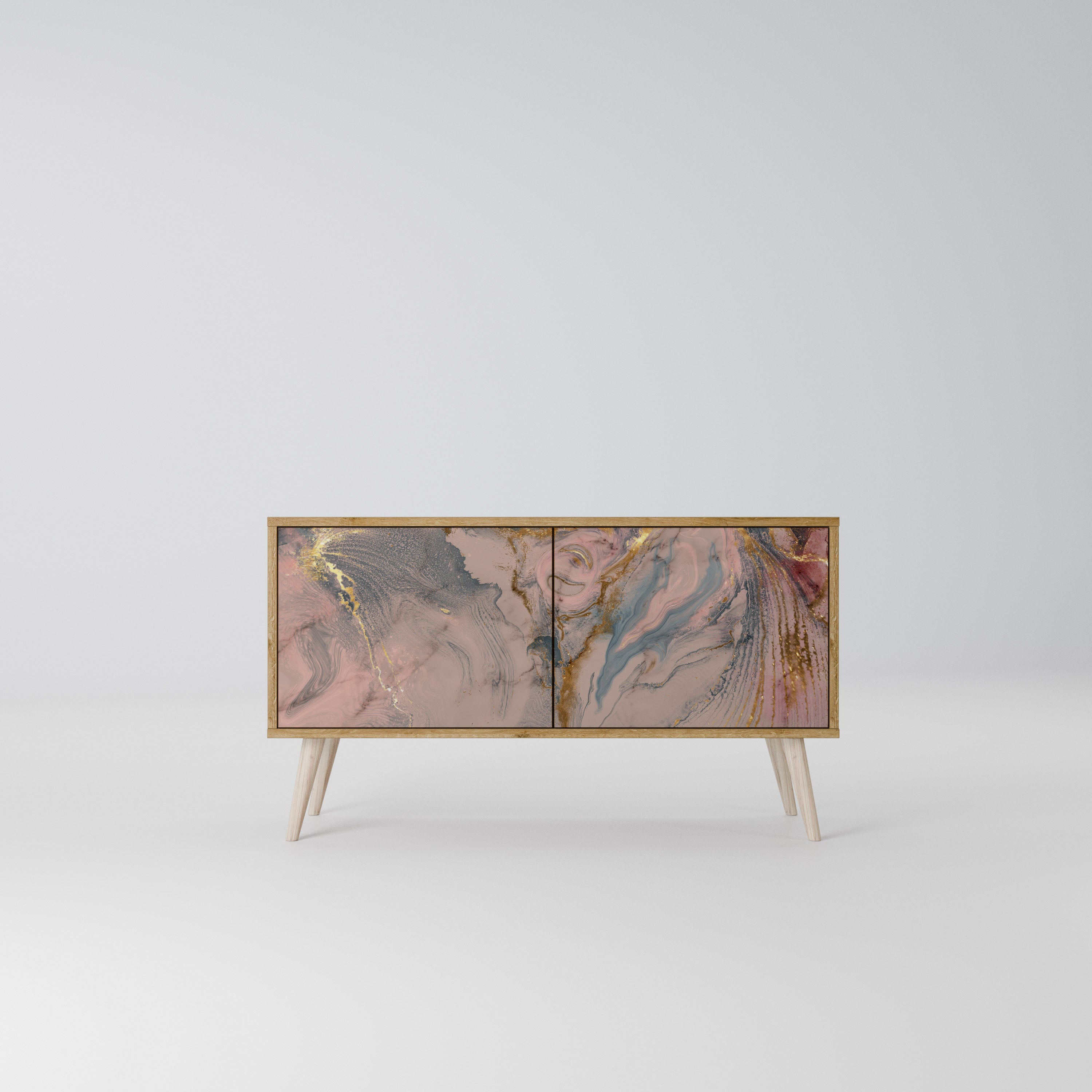 GILDED SWIRLS Kompaktowa szafka RTV 2-drzwiowa